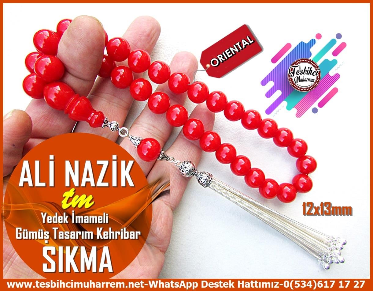 Nar Çiceği Kehribar TesbihlerTM12782Tespih Sıkma Kehribar Gümüş Püsküllü Yavruağızı Ali Nazik Tesbih Tespih Sıkma Kehribar Gümüş Püsküllü Yavruağızı Ali Nazik Tesbih 