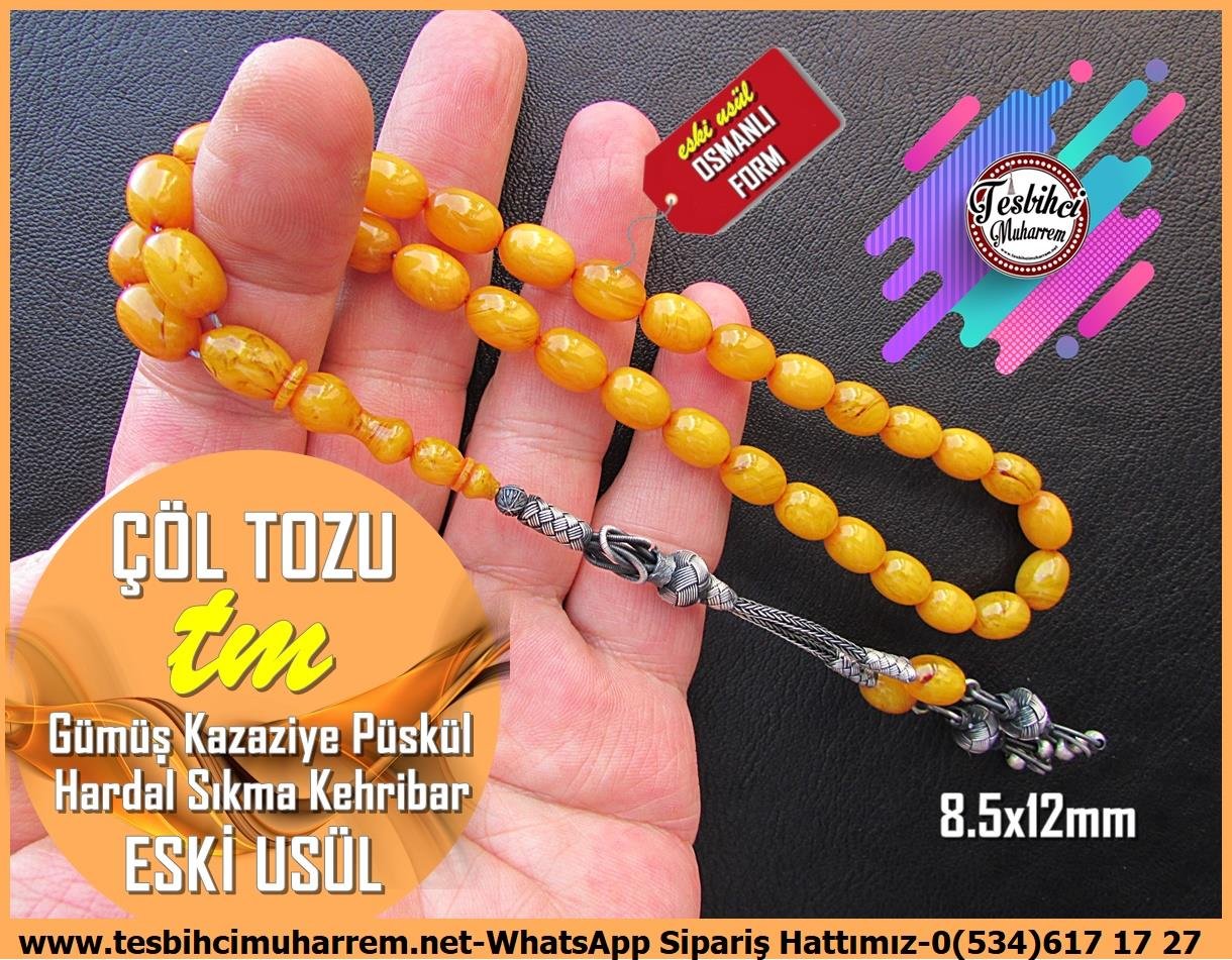 Osmanlı Benzetme Eskitme Eski Usül TesbihlerTM13235Tespih Sıkma Kehribar I Eskitme Gümüş Kazaziyeli Eski Usül Hardal Çöl Tozu Tesbih Tespih Sıkma Kehribar I Eskitme Gümüş Kazaziyeli Eski Usül Hardal Çöl Tozu Tesbih 