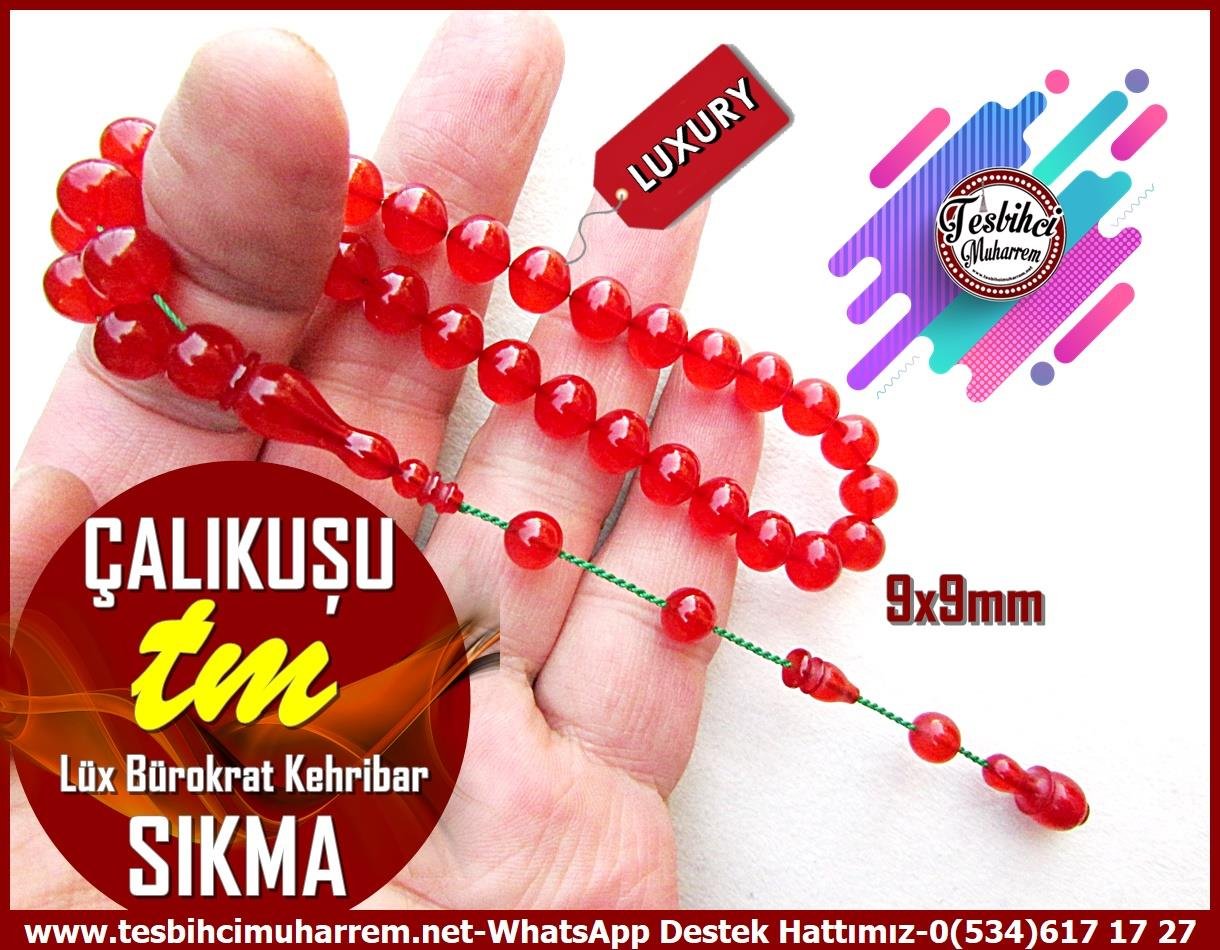 Bordo Vişne Ton TesbihlerTM12865Tespih Sıkma Kehribar Lüx Blok Bürokrat Basık Kesim Çalıkuşu TesbihTespih Sıkma Kehribar Lüx Blok Bürokrat Basık Kesim Çalıkuşu Tesbih