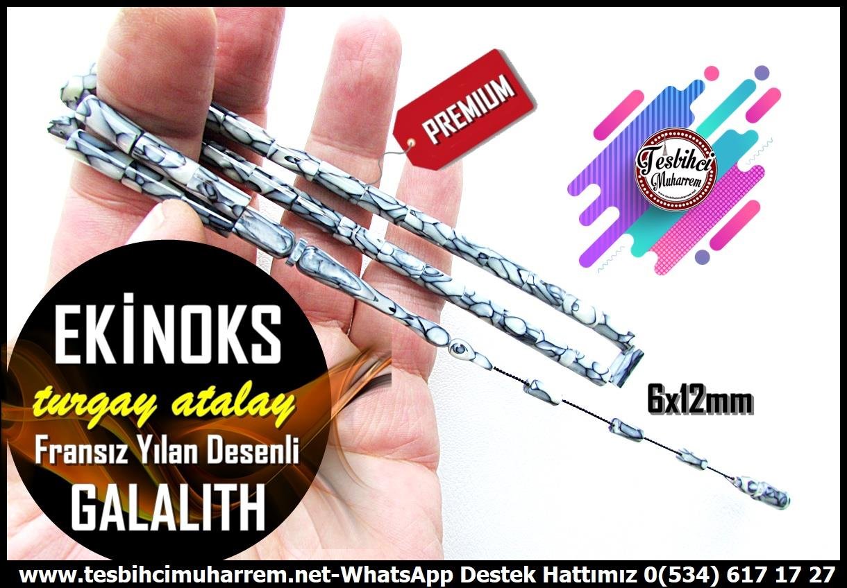 Katalin Ve Bağa TesbihlerTM14084Turgay Atalay Usta Ekinoks Galalith Tespih – Eski Fransız Malzeme, Yılan Desenli, Dik Kesme El Yapımı Koleksiyonluk Tespih Tespih Galalith I Eski Fransız Yılan Desenli Dik Kesme Ekinoks Tesbih