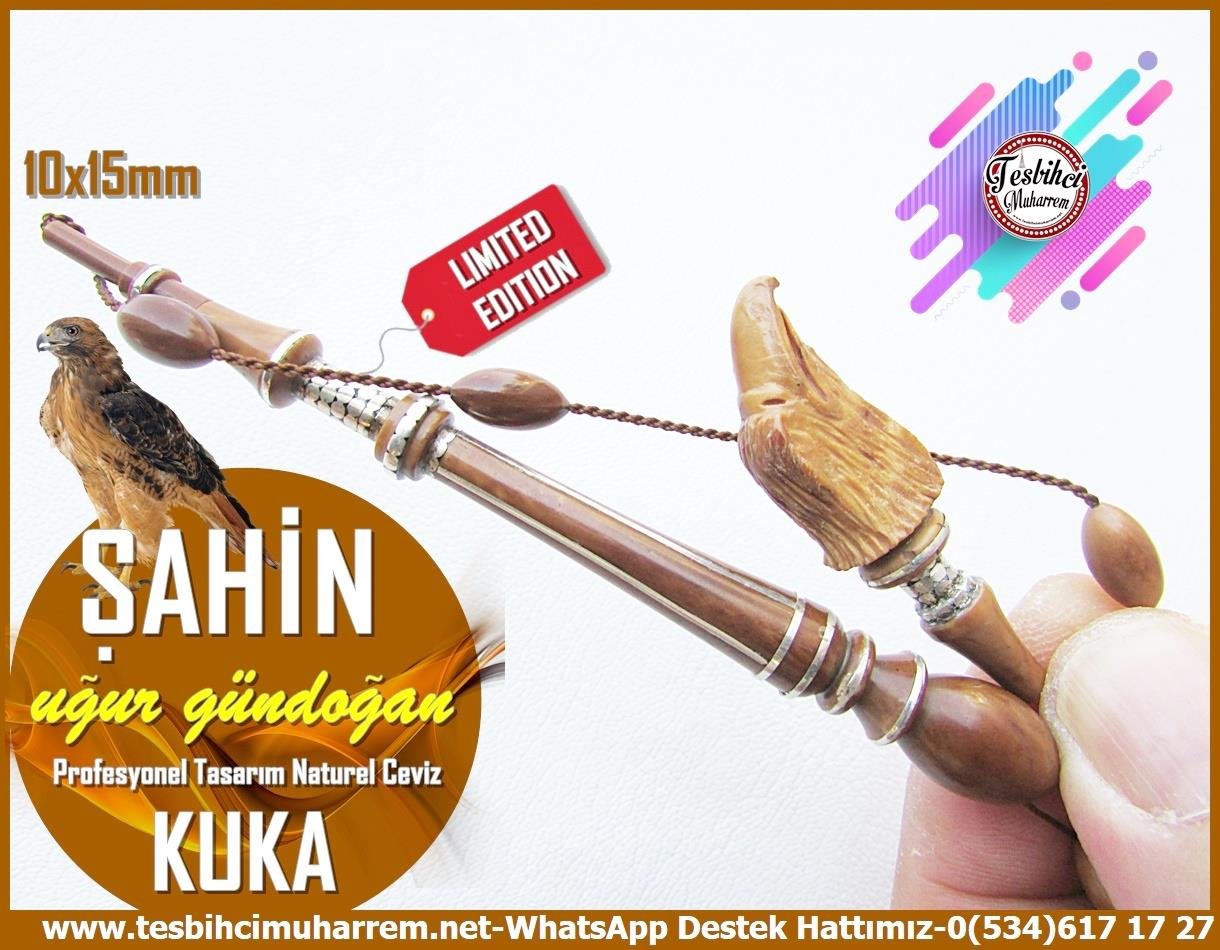 Kuka Ağacı TesbihlerTM13957Uğur Gündoğan Usta El İşçiliği Tespih Özel Kuka I Muhteşem Bir Gümüş Savat Çalışma ''Şahin''Figürlü TesbihTespih Özel Kuka I Muhteşem Bir Gümüş Savat Çalışma Şahin Figürlü Tesbih 