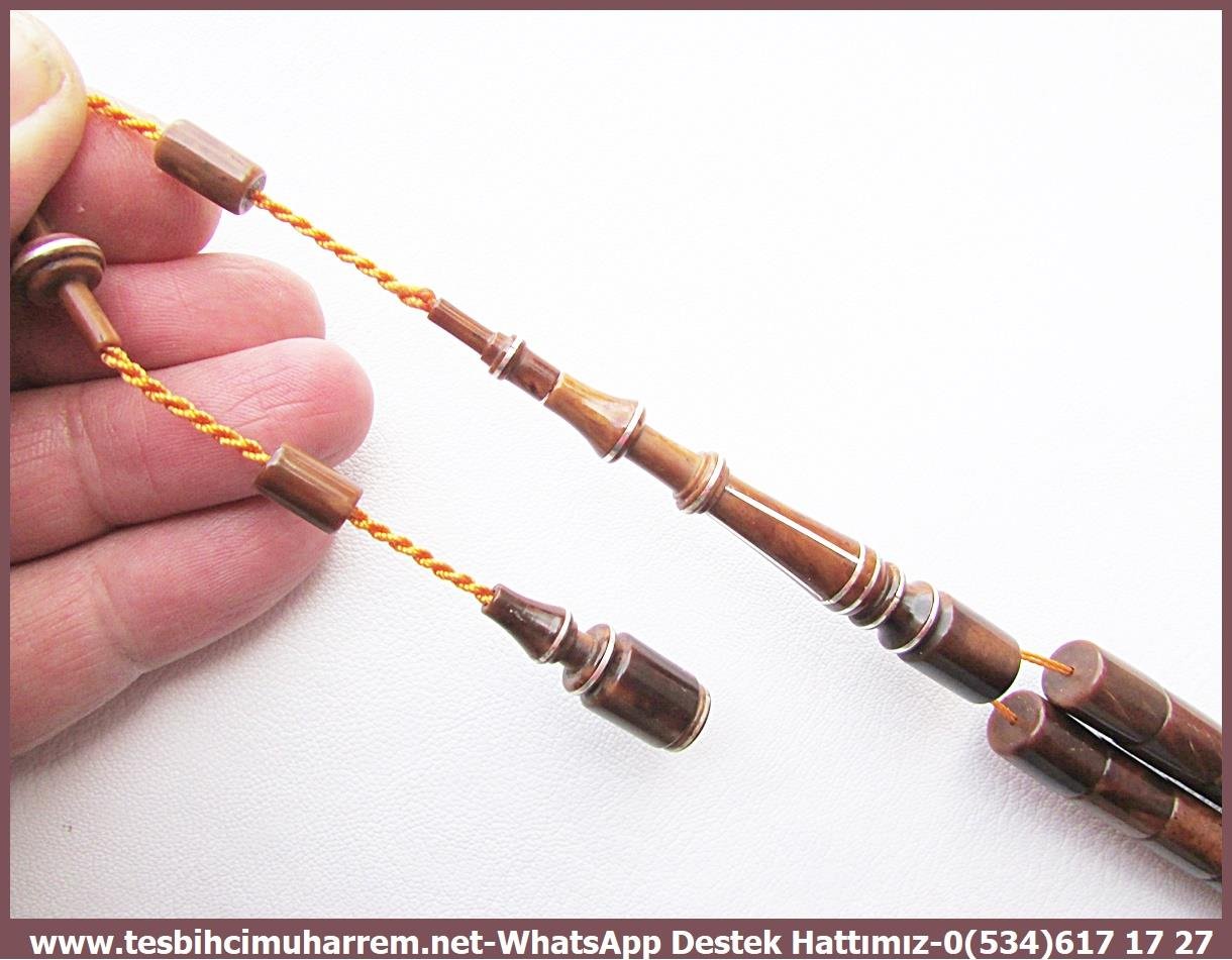 Kuka Ağacı TesbihlerTM13763Uğur Gündoğan Usta Tornası | Saray Kukası Tespih, Gümüş Çemberli, Sertifikalı, Özel Kutulu – 