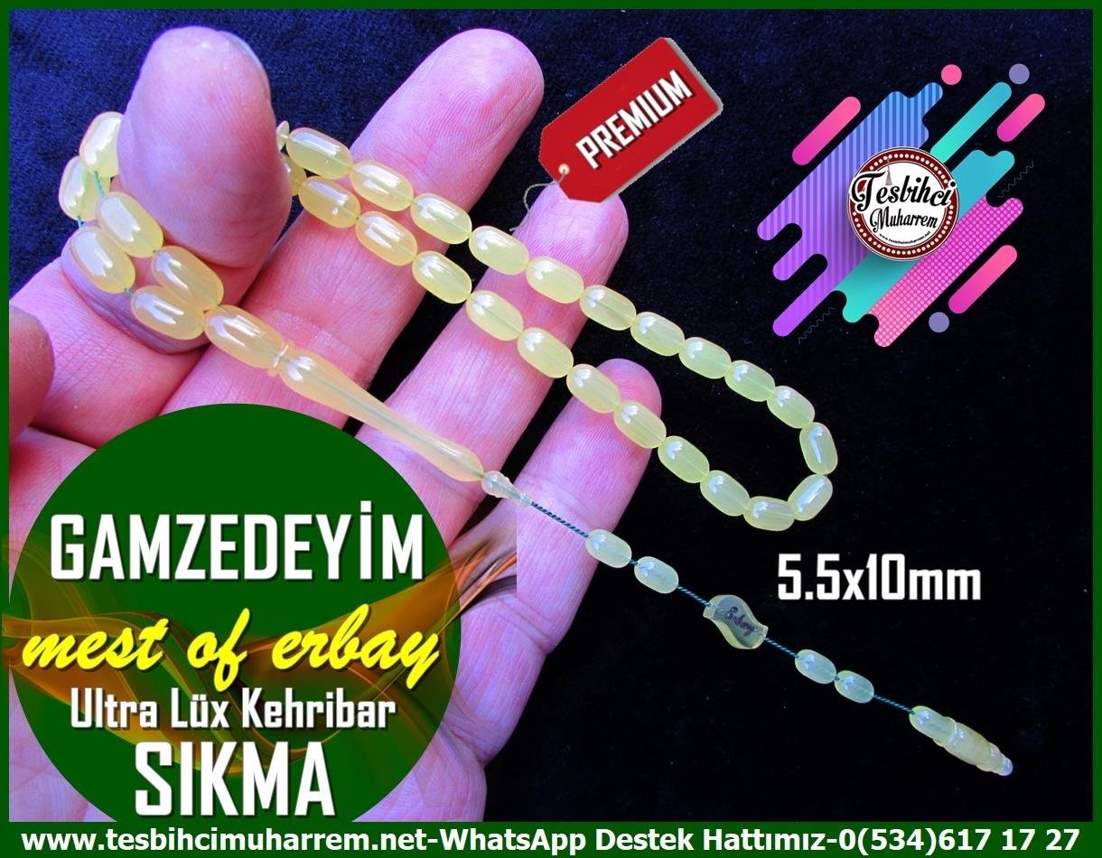 Bal Ton Kehribar TesbihlerTM12944Ultra Lüks Kapsül Kesim Kehribar Tespih | Gamzedeyim Tesbih Özel TasarımTespih Ultra Lüx Sıkma Kehribar Kapsül Kesim Gamzedeyim Tesbih