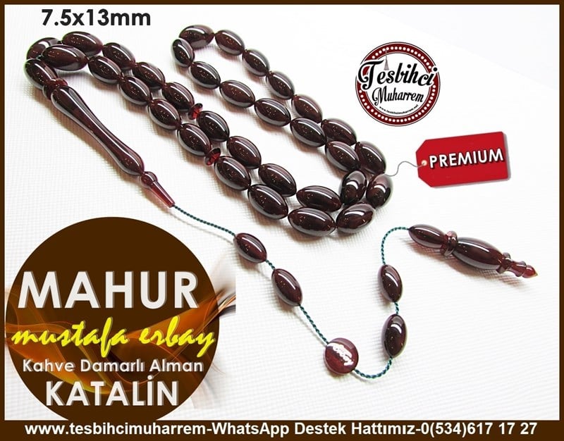 Katalin Ve Bağa TesbihlerTM10926Üst Düzey Çalışma Beyzi Kesim Kahve Damarlı Alman Katalin Tesbih Mahur Üst Düzey Çalışma Beyzi Kesim Kahve Damarlı Alman Katalin Tesbih Mahur 