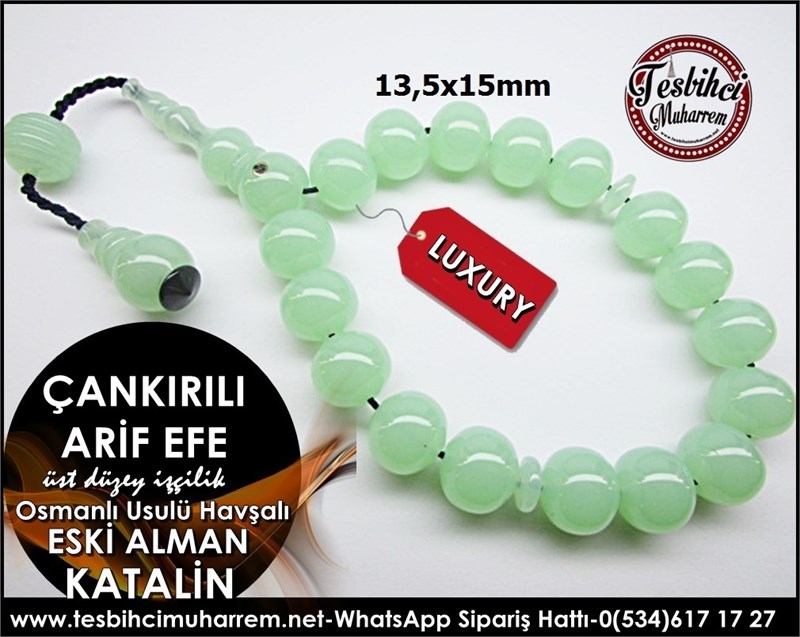 Üst Düzey İşçilik Havşalı Osmanlı Tarz Eski Alman Katalin Tesbih Çankırılı Arif Efe