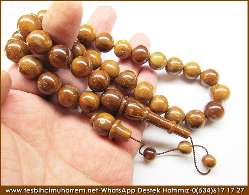 Üst Düzey İşçilik Özel Tasarım Naturel Miskevi Kuka Cevizi Tesbih Cevizli Börek