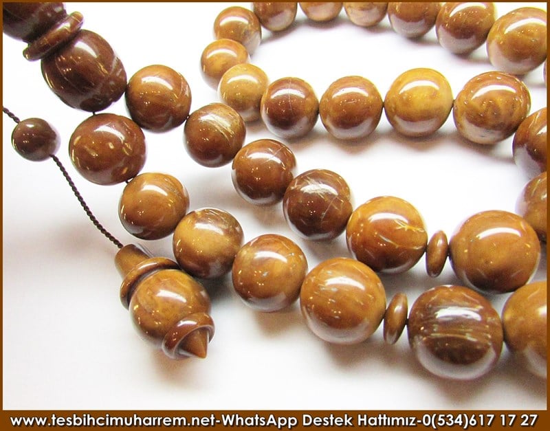 Üst Düzey İşçilik Özel Tasarım Naturel Miskevi Kuka Cevizi Tesbih Cevizli Börek