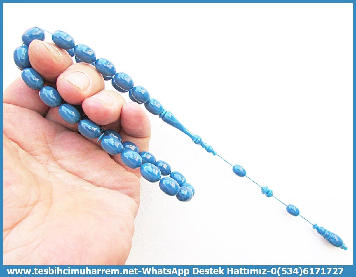 Katalin Ve Bağa TesbihlerTM13862Yiğit İsmet Üçem Usta İmzalı Tespih Eski Alman Katalin l Özel Gömme Kutulu Vermilion Orange '' Bergamalı '' TesbihTespih Premium Katalin l Eski Alman Badem Kesim Okyanus Tesbih 