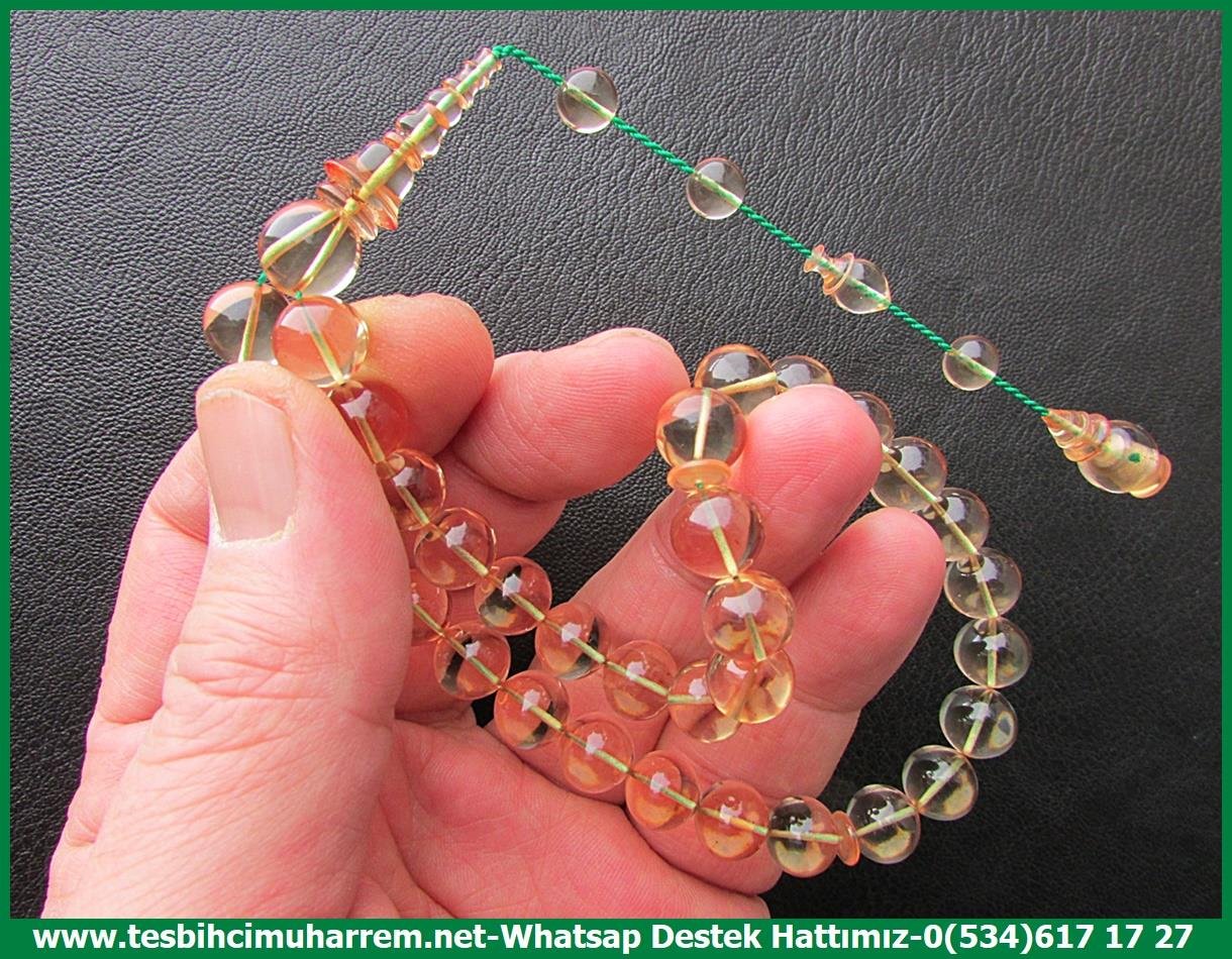 Su Damlası Ton TesbihlerTM13578Yusuf Balıbey Usta Tornası Tespih | Ateş Kehribar, Saydam Buz Beyaz, Özel Çalışma, 