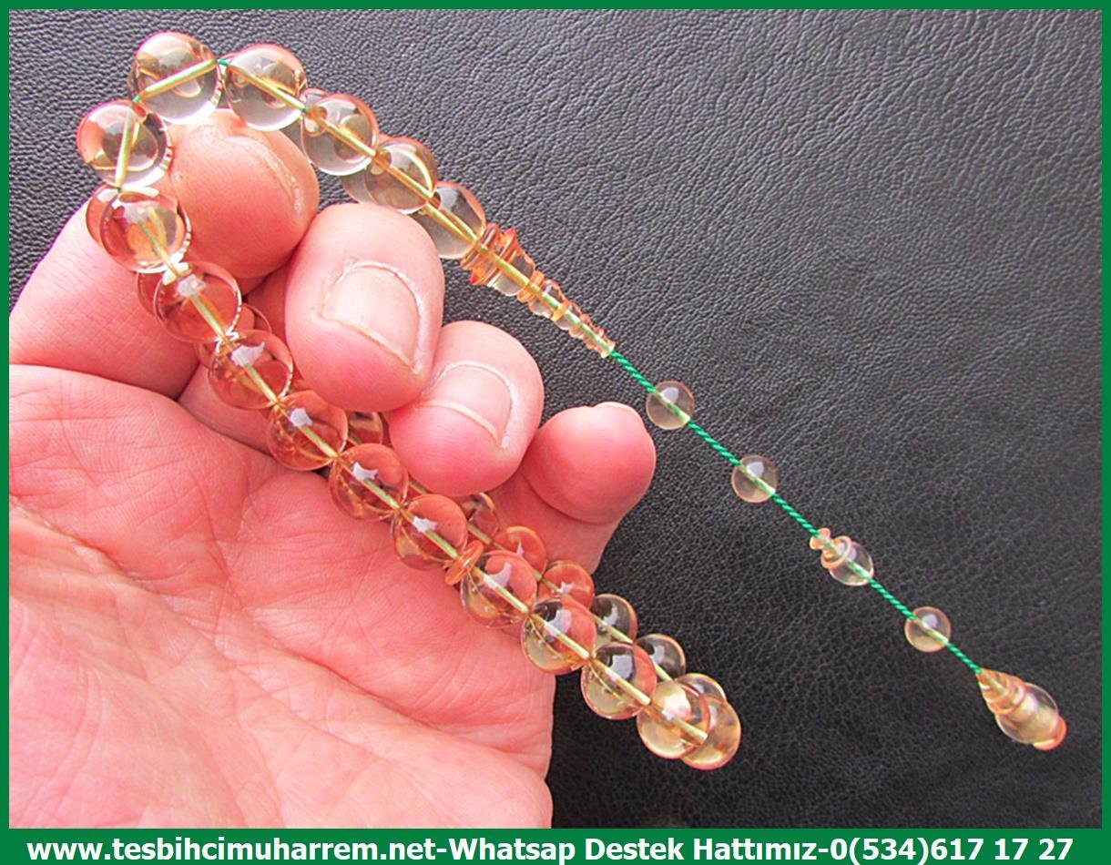 Su Damlası Ton TesbihlerTM13578Yusuf Balıbey Usta Tornası Tespih | Ateş Kehribar, Saydam Buz Beyaz, Özel Çalışma, 