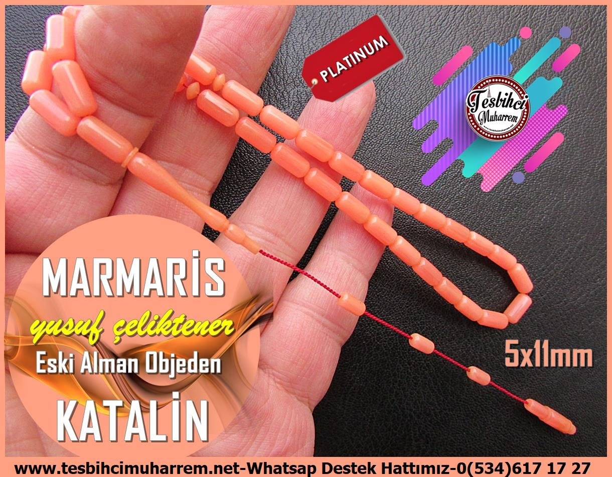 Katalin Ve Bağa TesbihlerTM13277Yusuf Çeliktener Usta El İşçiliği Tespih | Katalin, Objeden, Yavruağızı Renk, Kapsül Model, 