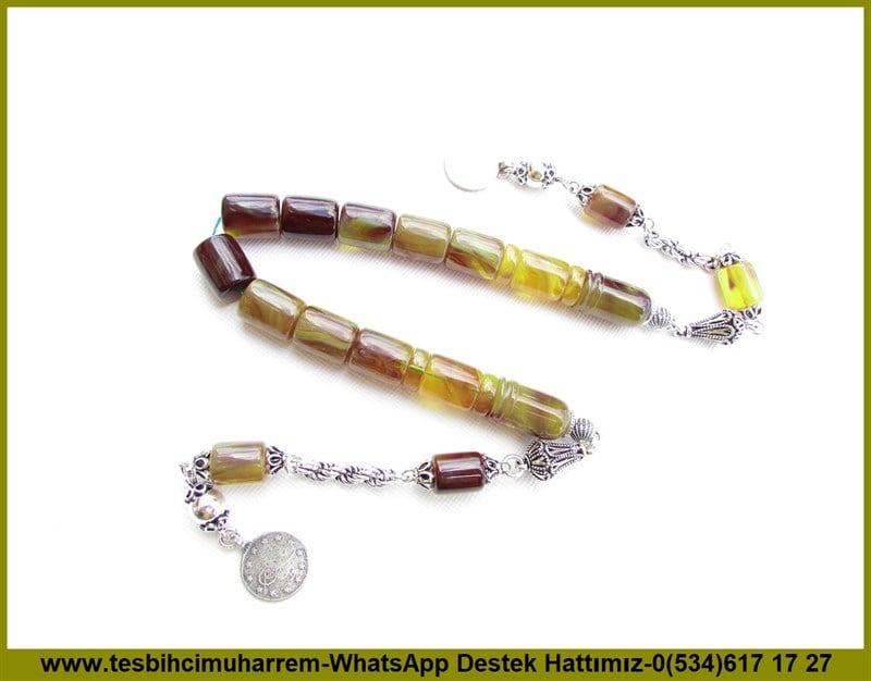 Kehribar Zaza Sallama TesbihlerTM11031Zaza Tesbih Gümüş Tasarım Multicolor Sallama Bingöllü Zaza Tesbih Gümüş Tasarım Multicolor Sallama Bingöllü 