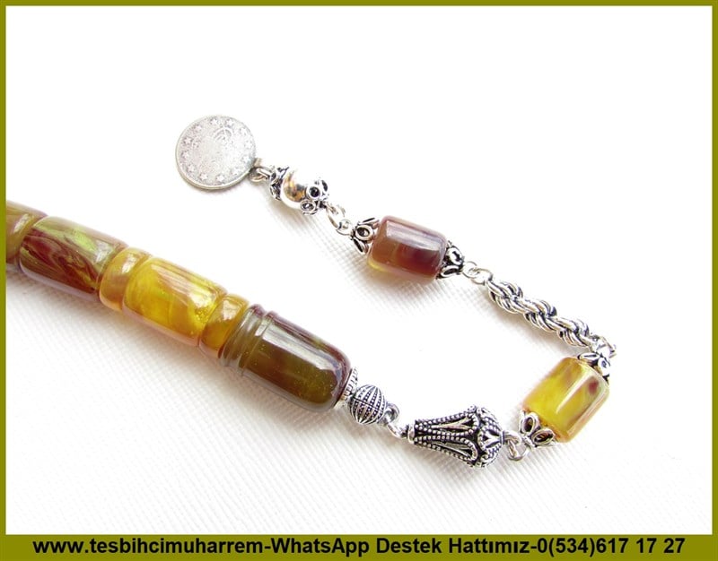Kehribar Zaza Sallama TesbihlerTM11031Zaza Tesbih Gümüş Tasarım Multicolor Sallama Bingöllü Zaza Tesbih Gümüş Tasarım Multicolor Sallama Bingöllü 