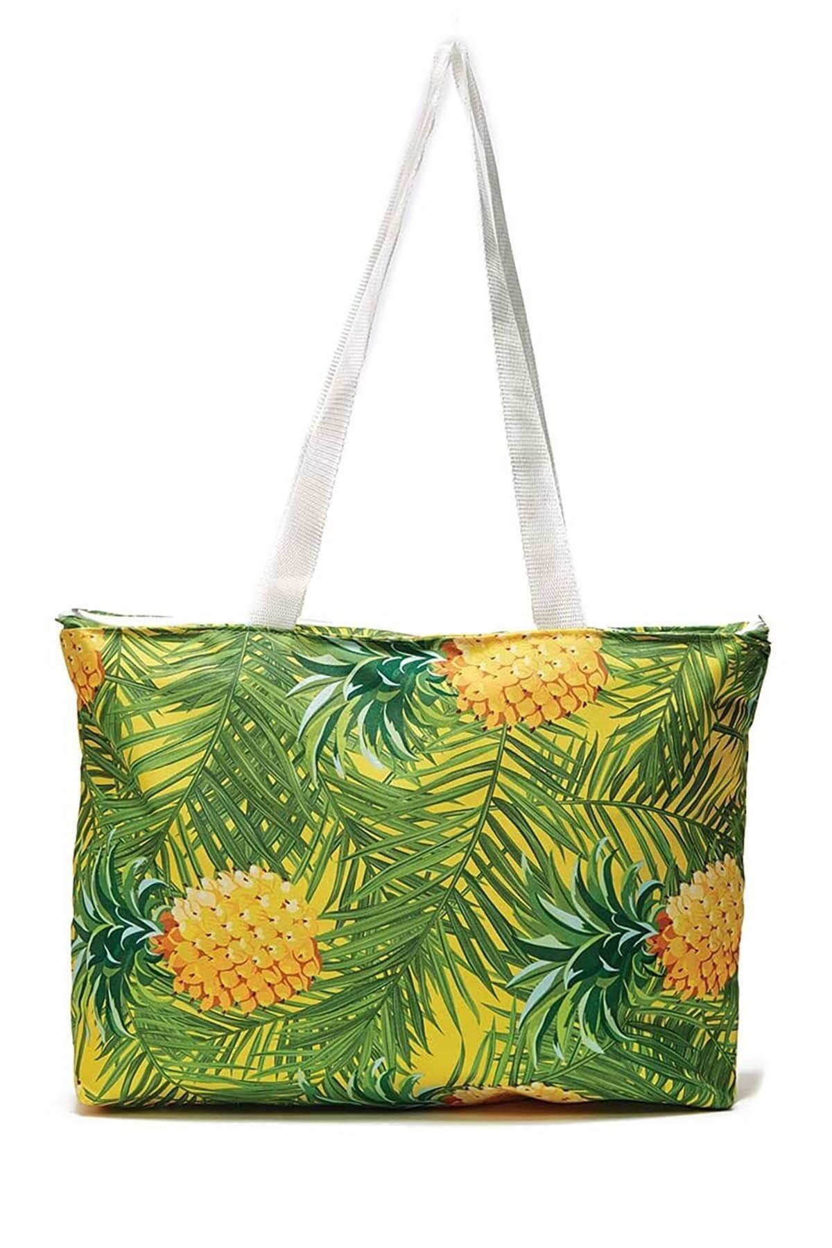 Ananas Plaj Çantası Sarı