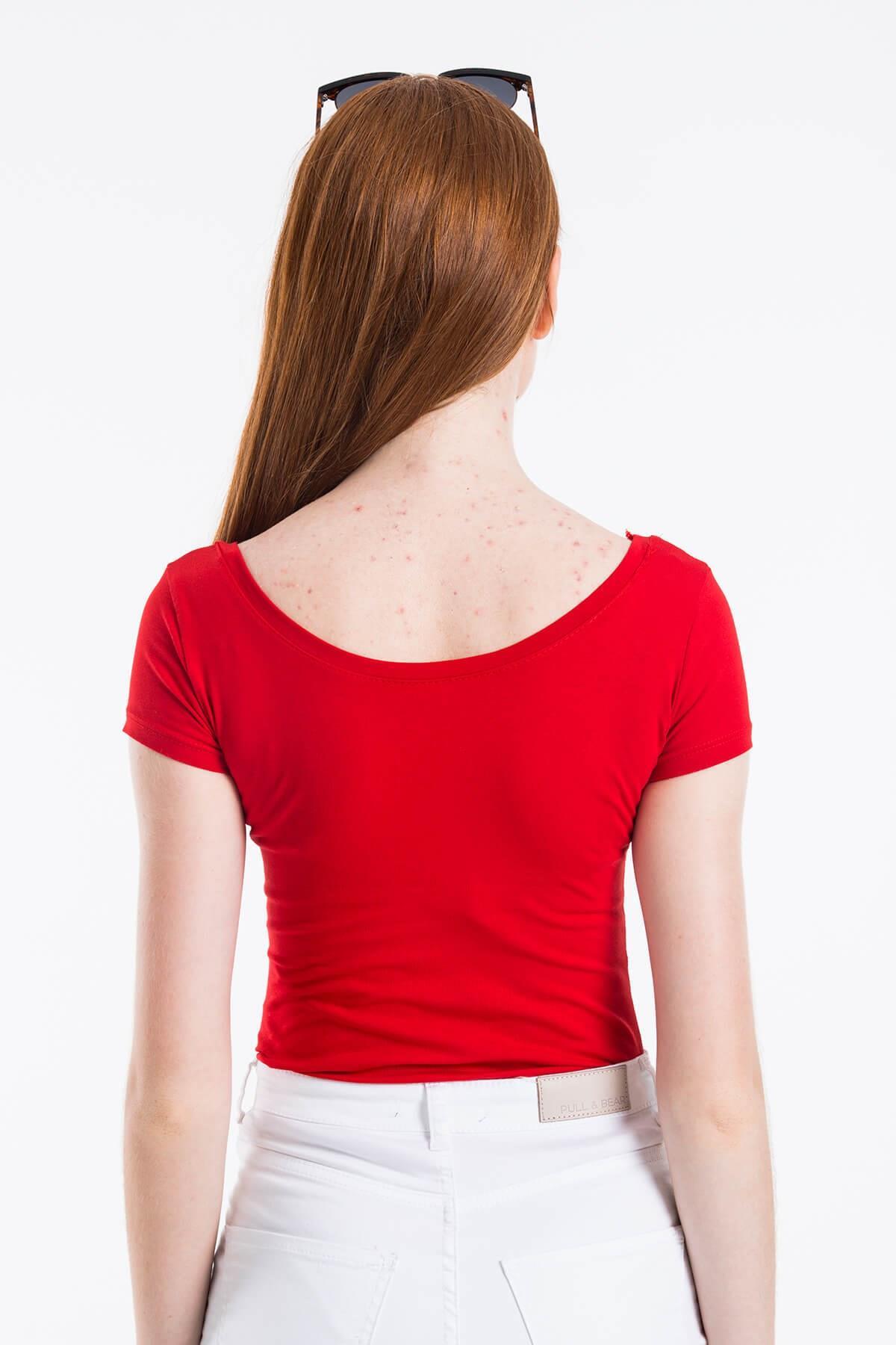 Basic Body U Yaka Kırmızı
