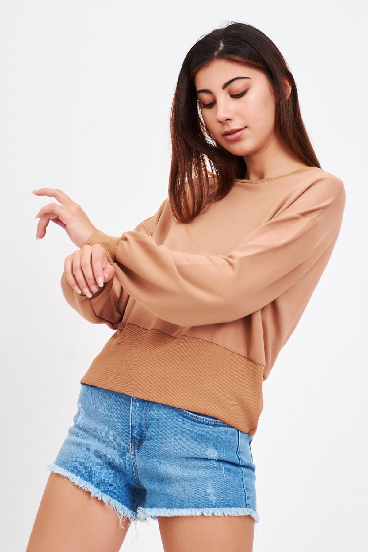 Basic Kadın Sweat Vizon