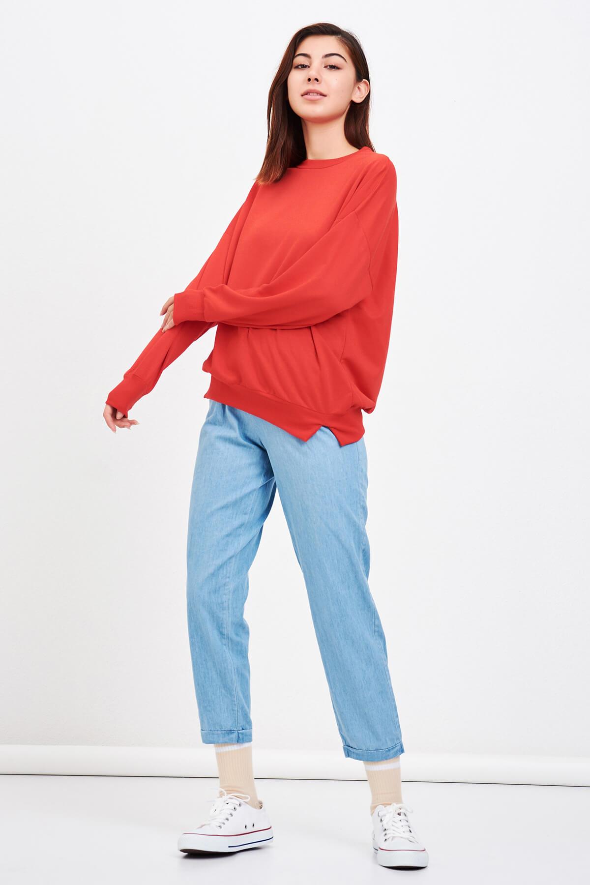 Basic Salaş Sweat Kırmızı