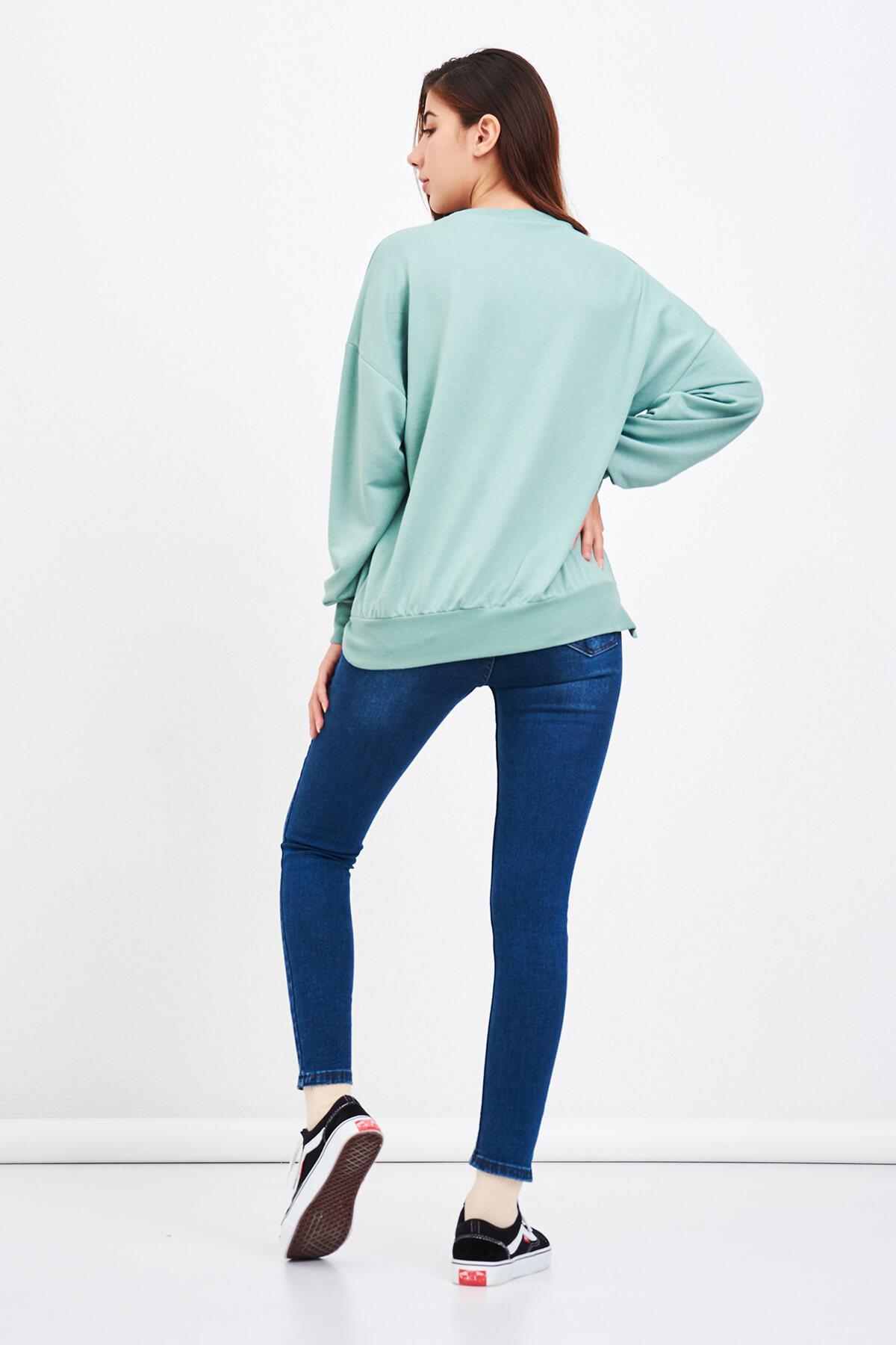 Basic Salaş Sweat Mint