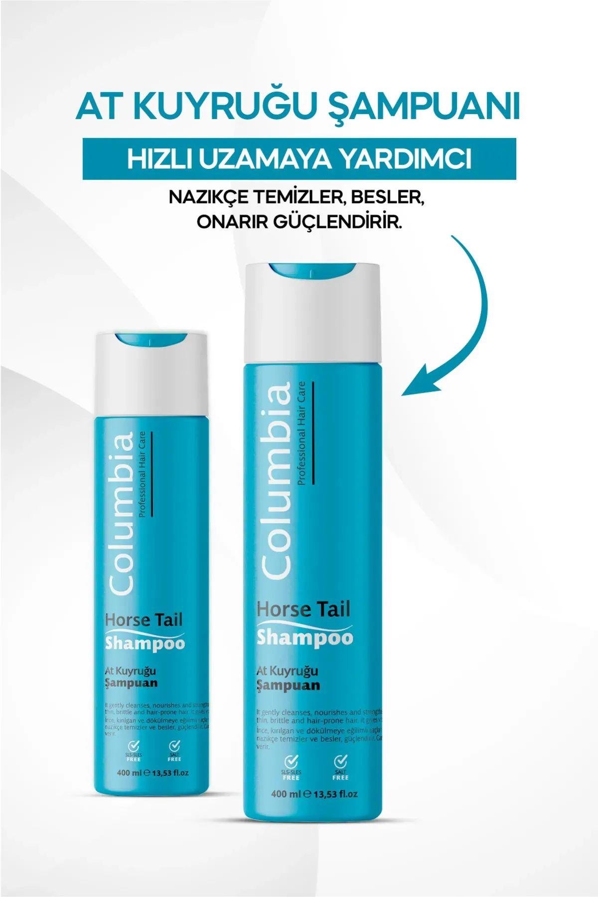 Columbia At Kuyruğu Bitki Özlü Dökülme Karşıtı, Hızlı Uzama Etkili Dolgunlaştırıcı Şampuan 400 ml