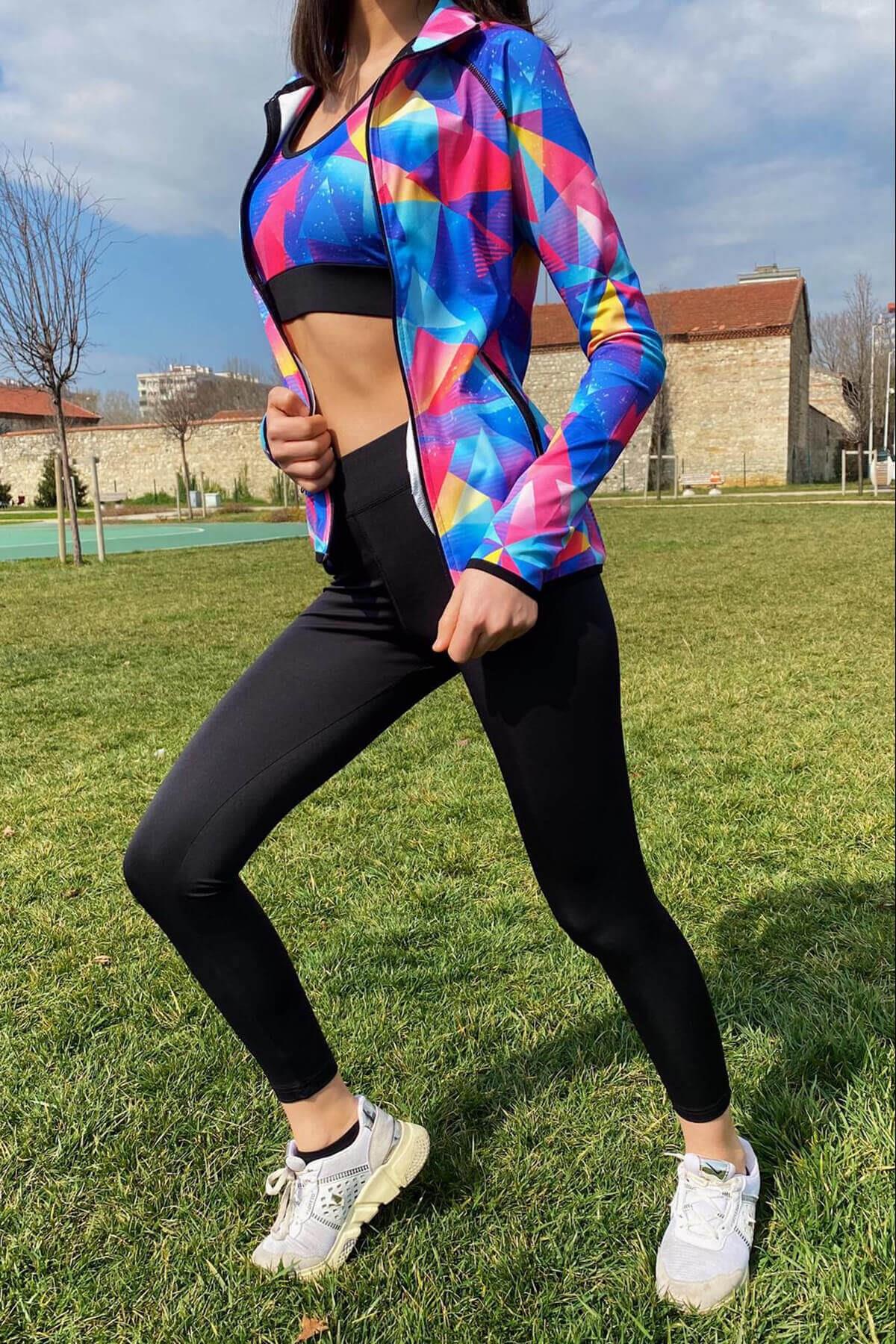 Dijital Baskılı 3'lü Sporcu Eşofman Takım