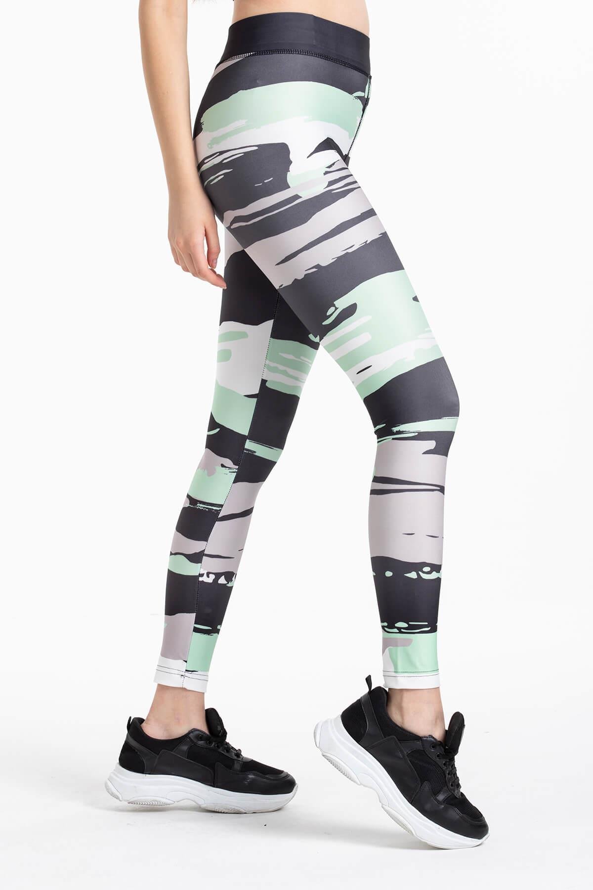 Dijital Baskılı Sporcu Tayt