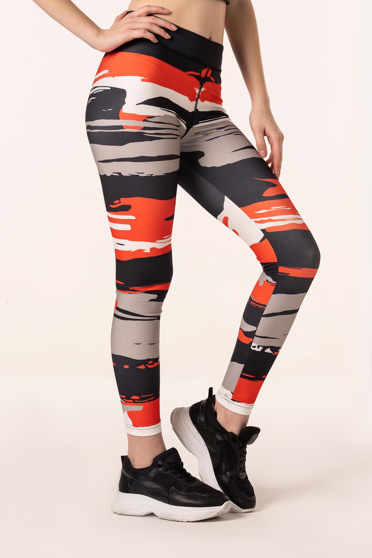 Dijital Baskılı Sporcu Tayt