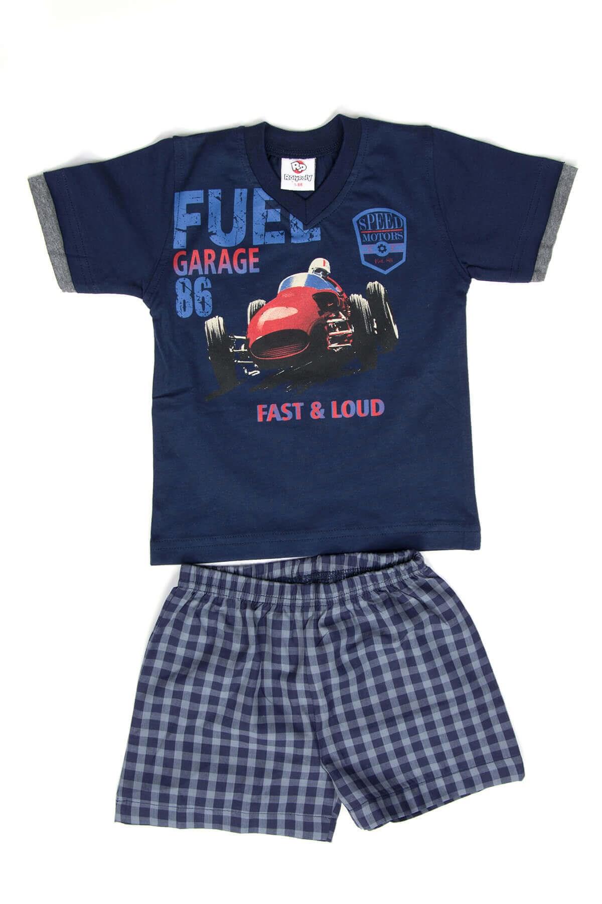 Erkek Çocuk Pijama Takım Lacivert