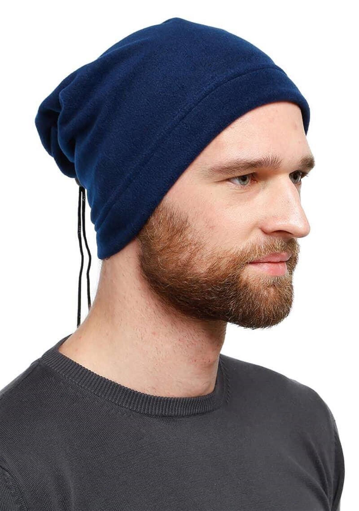 Erkek Polar Boyunluk Bere Lacivert