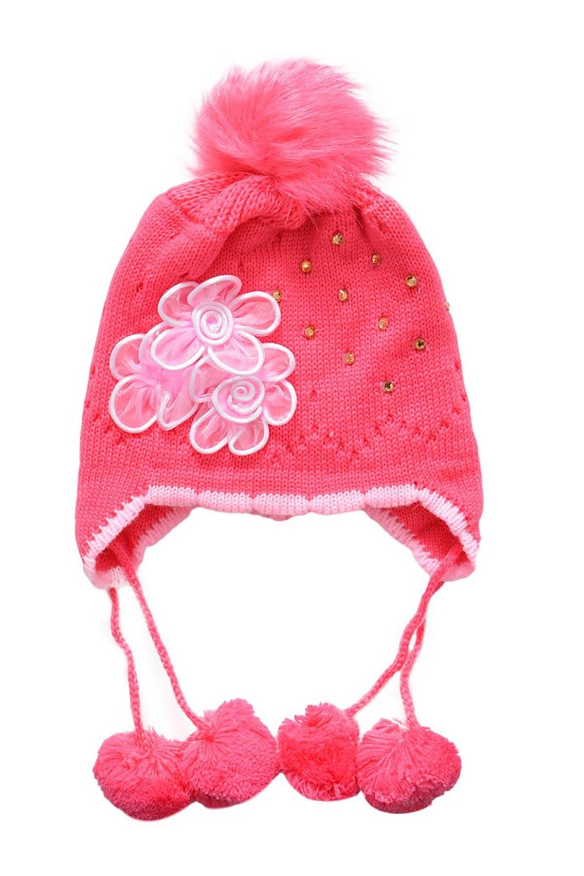 Flowers Premium Peluşlu Çocuk Bere