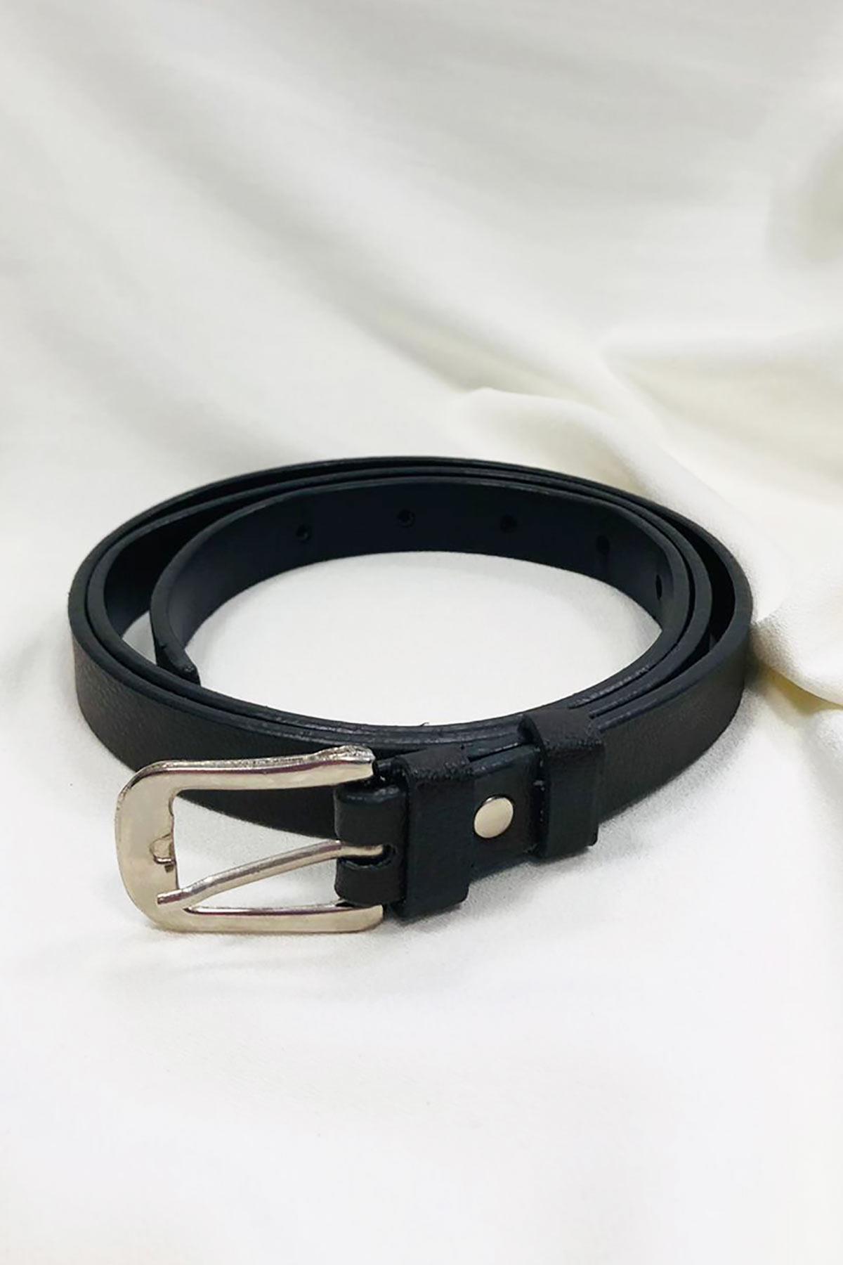 İnce Basic Kadın Kemer Kahve