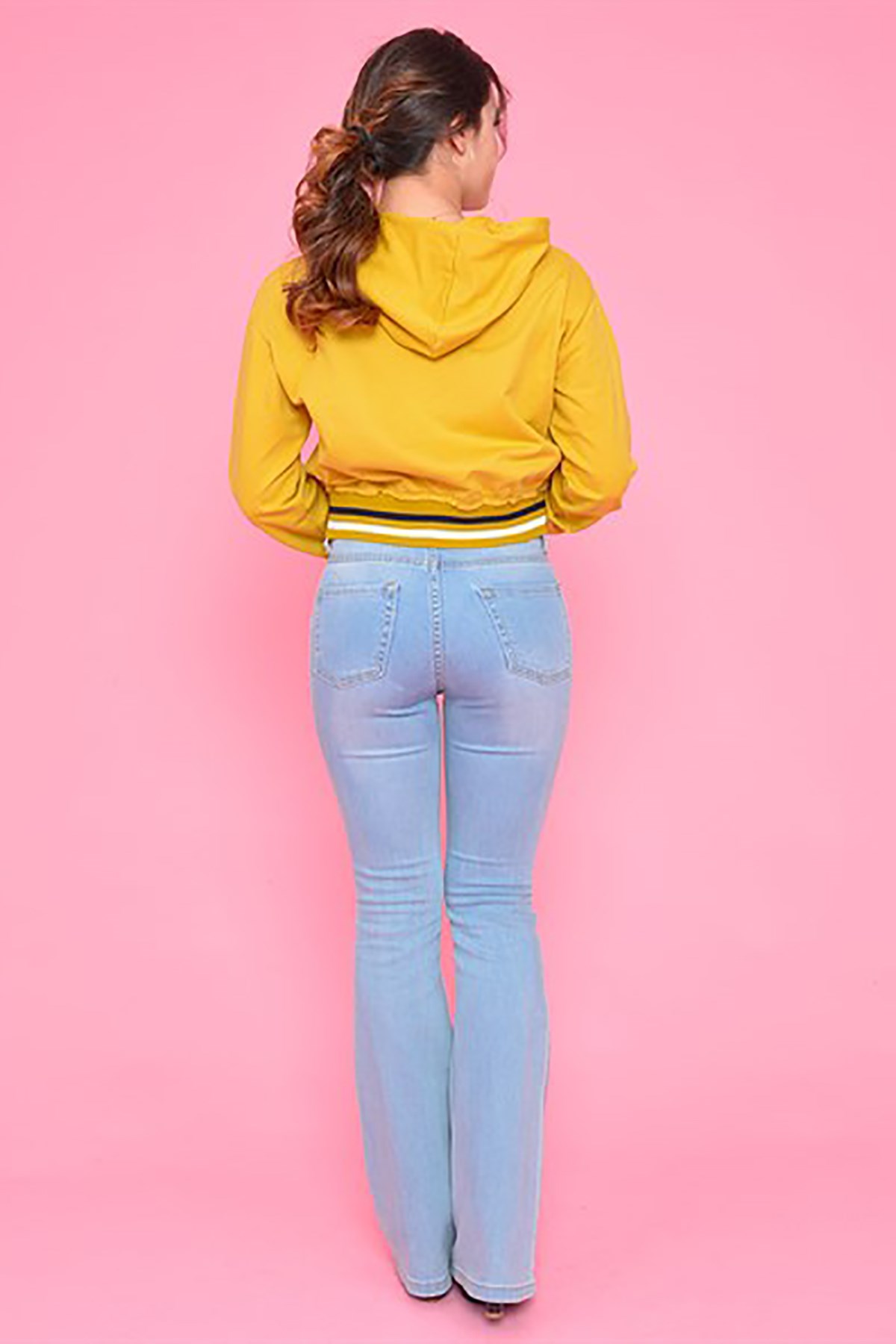 Kapüşonlu Kısa Sweat