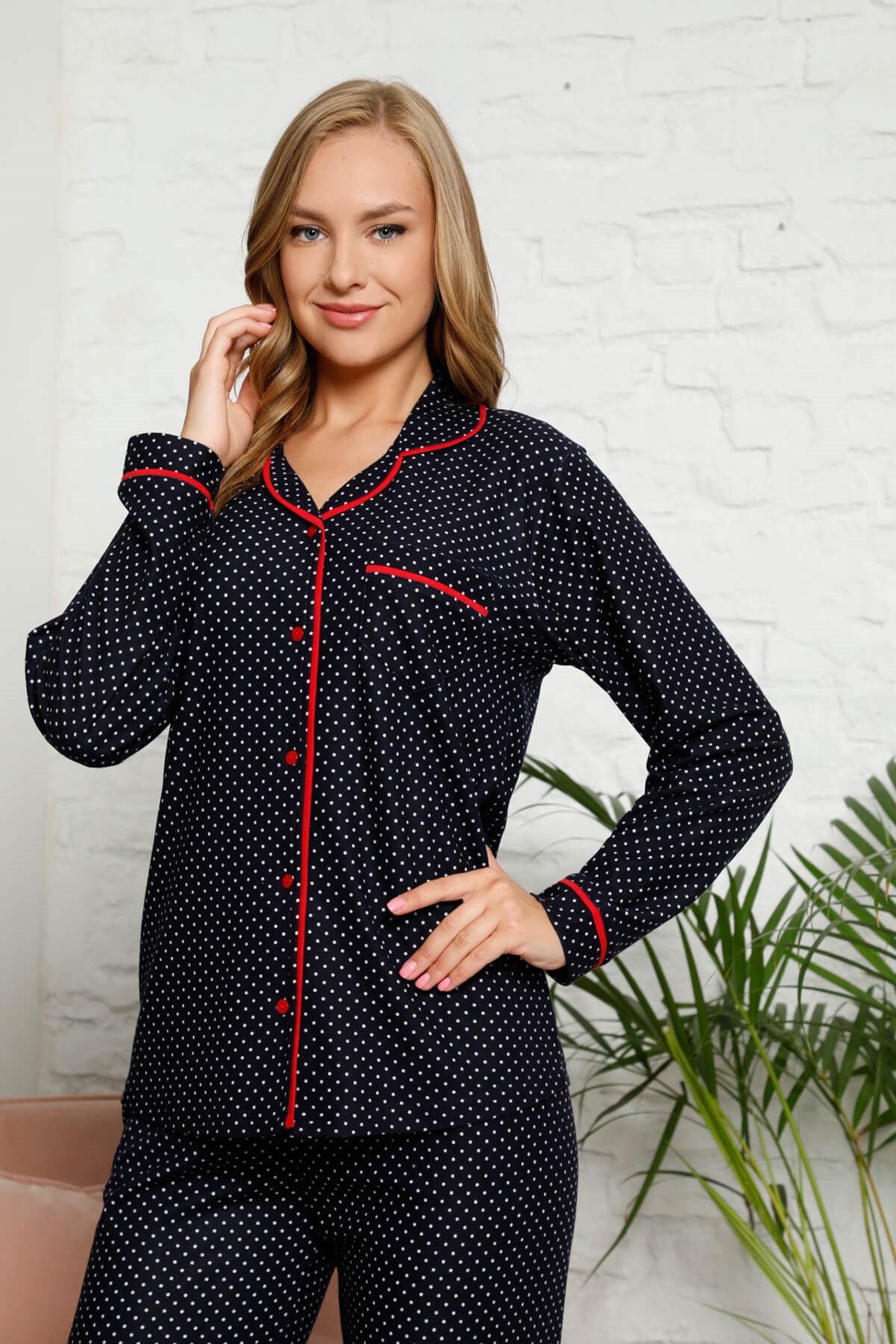 Kışlık Süet Pijama Takımı Siyah