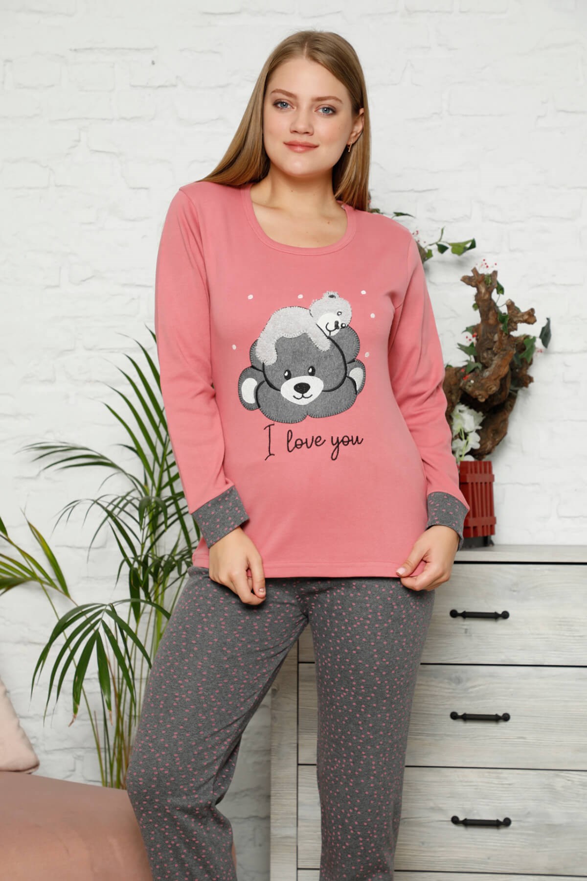 Kışlık Uzun Kol Pijama Takım
