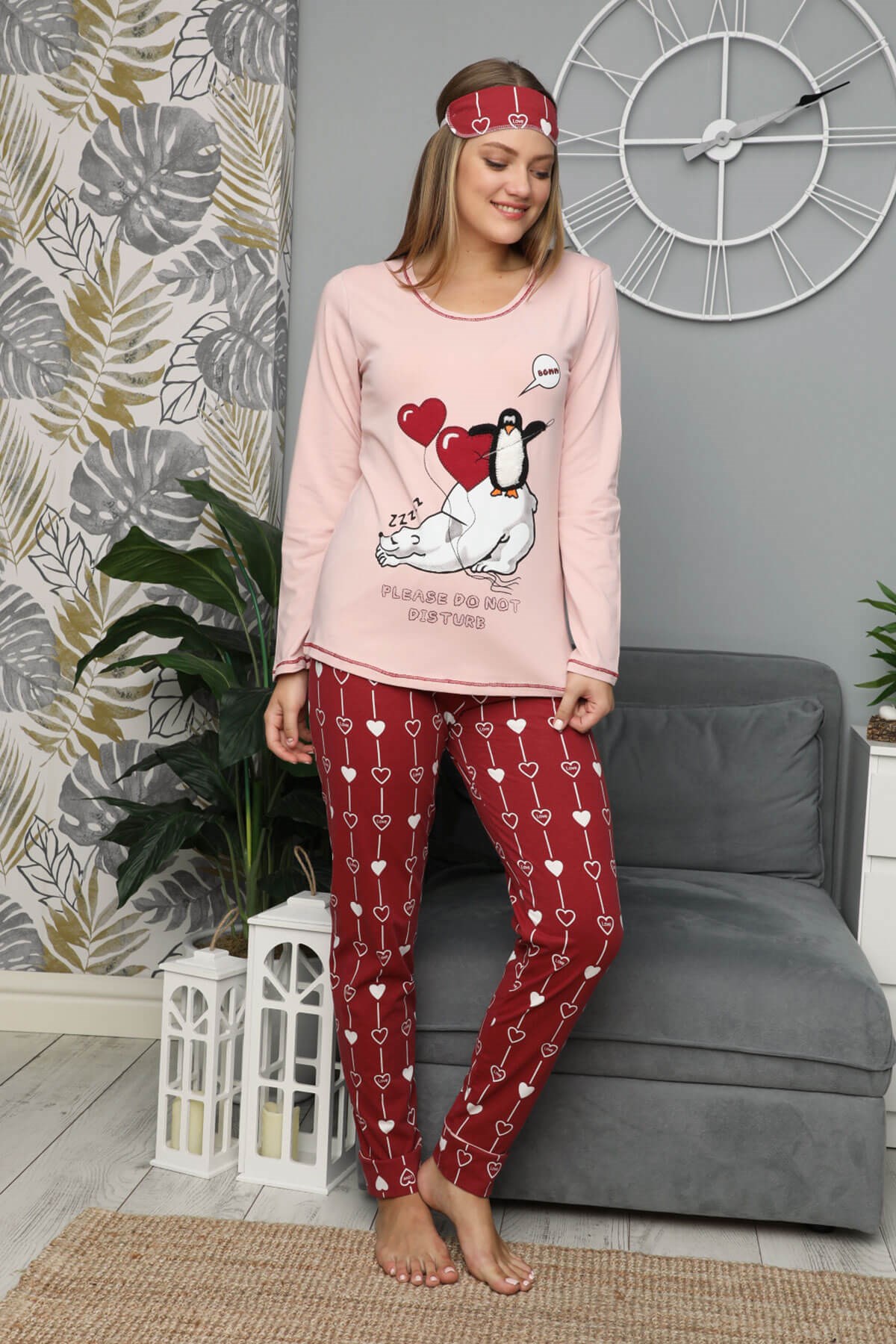 Kışlık Uzun Kol Pijama Takım