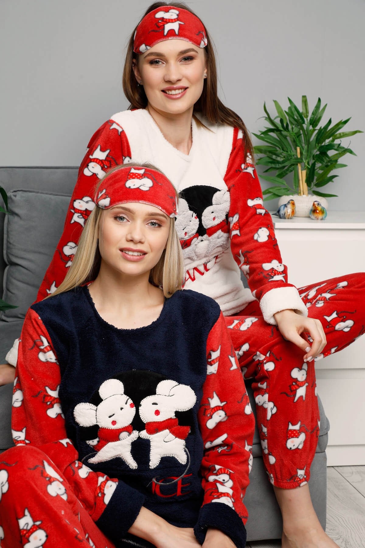 Kışlık Welsoft Pijama Takımı Lacivert