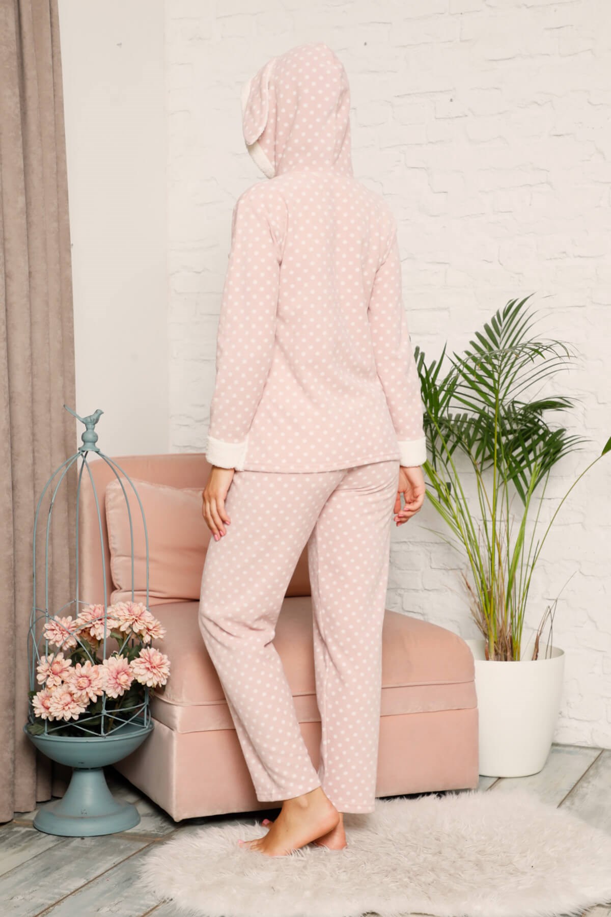 Kışlık Welsoft Pijama Takımı Pembe