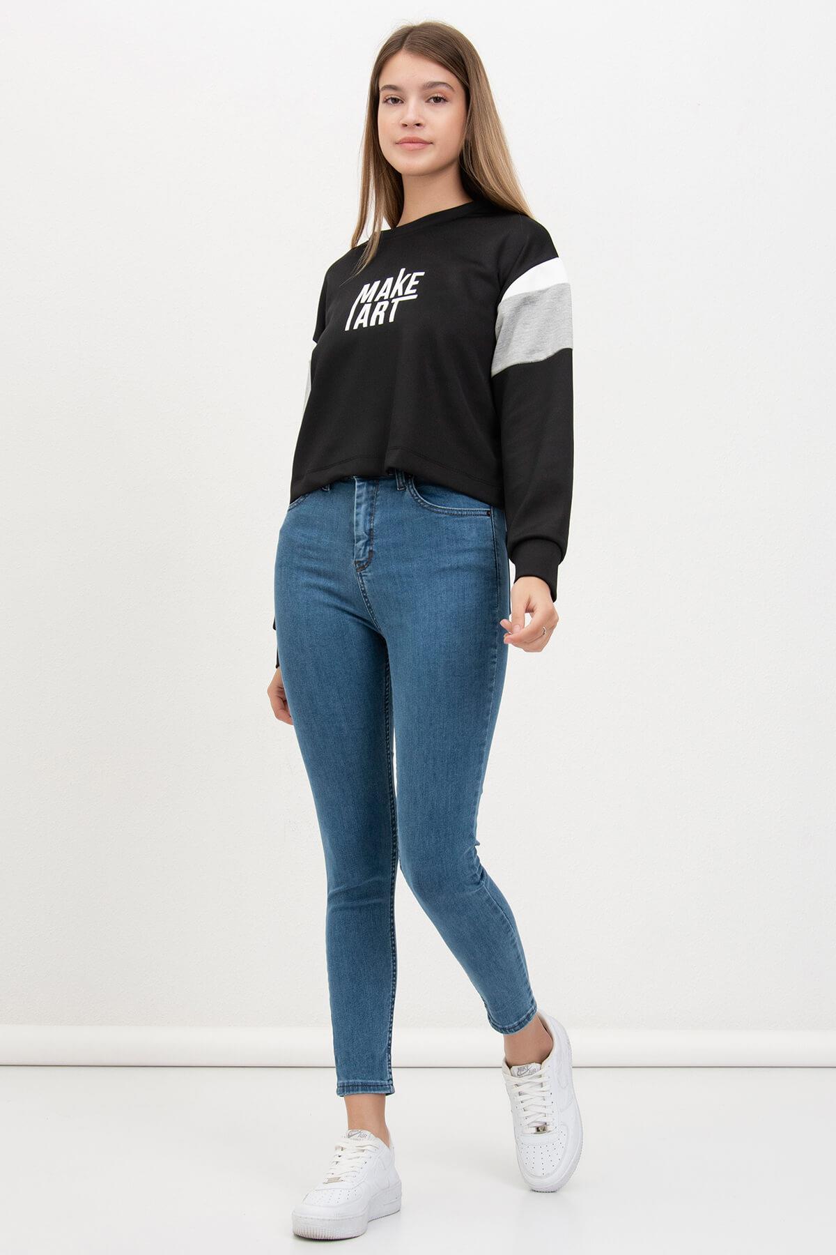 Make Art Baskılı Sweat