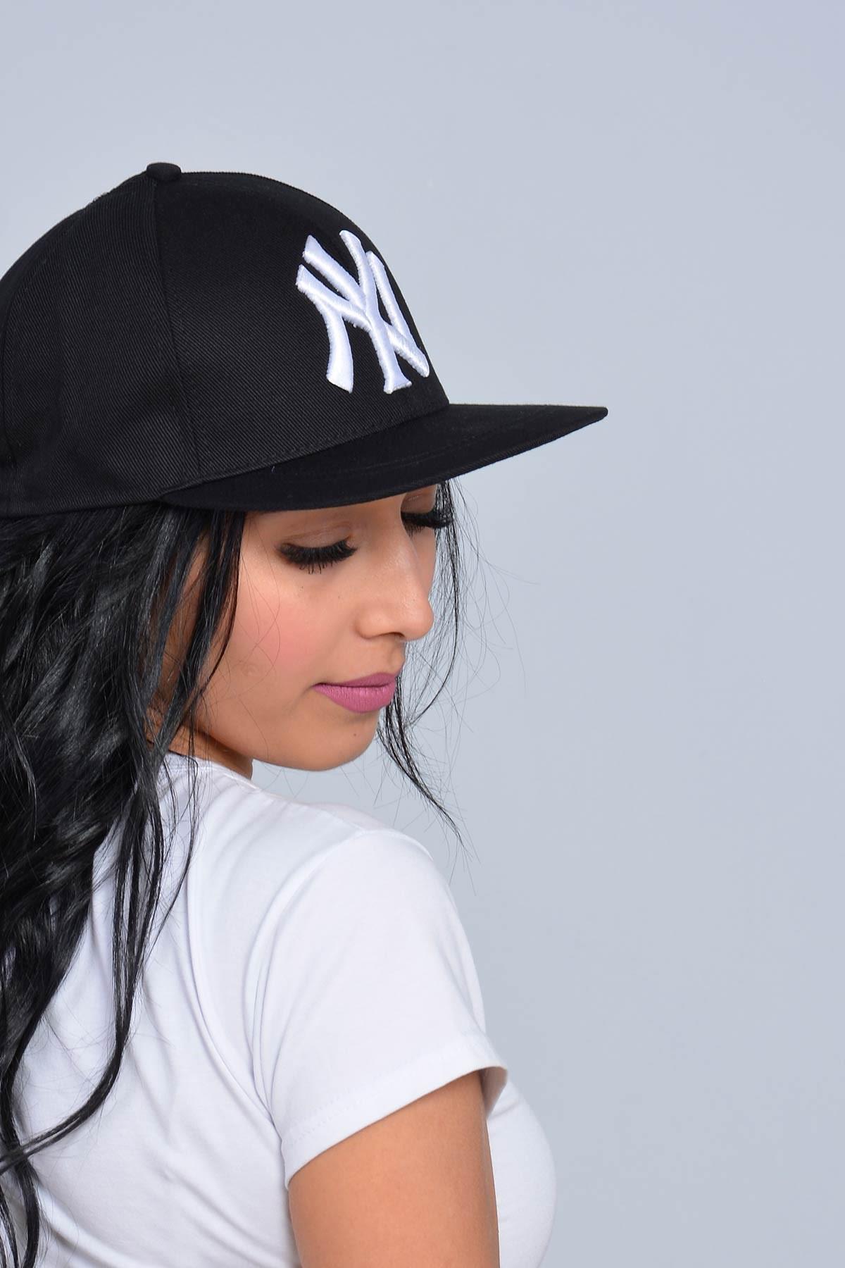 New York NY Baskılı Snapback Kep