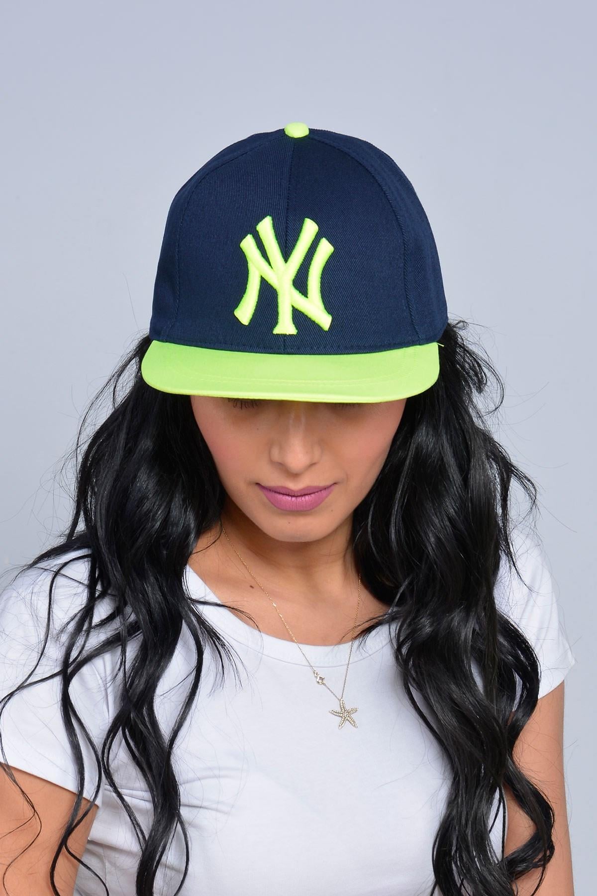 New York NY Baskılı Snapback Kep