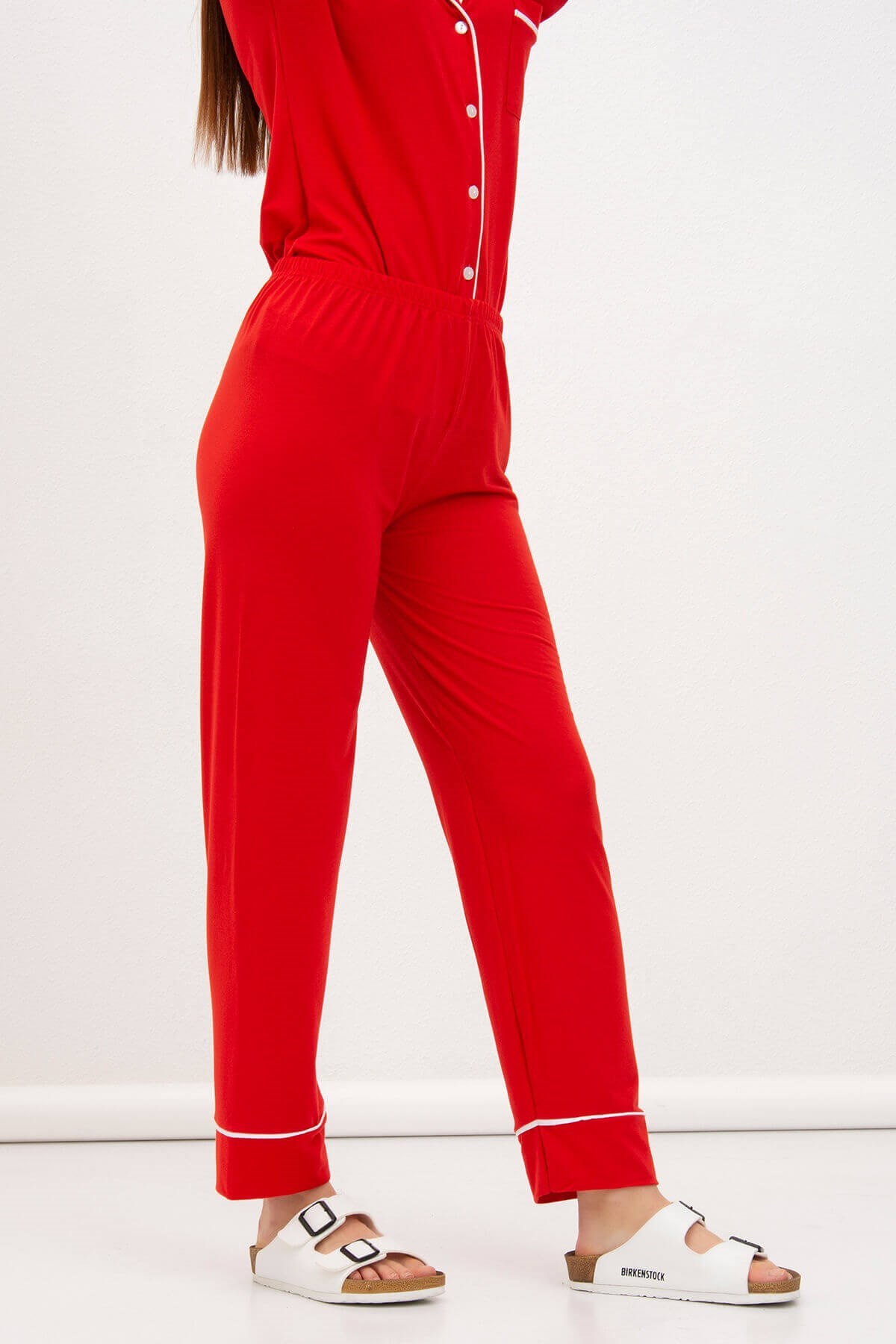 Önden Düğmeli Basic Pijama Takımı