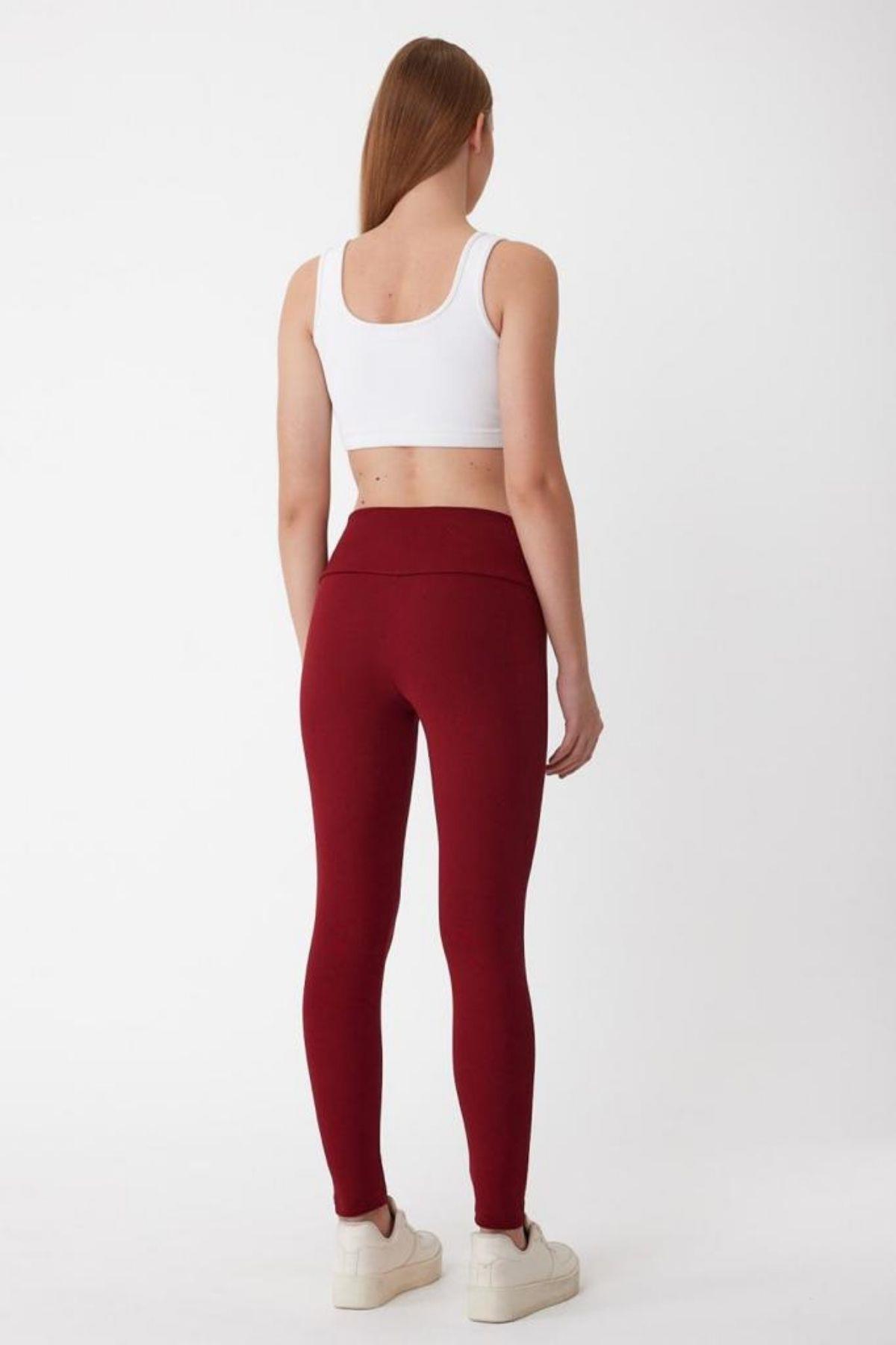 Premium Çelik Kumaş Çapraz Bel Living Tayt