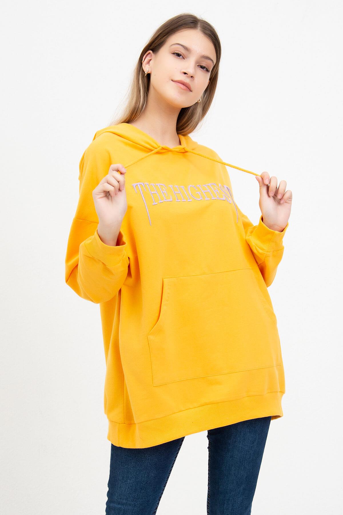 The Highest Baskılı Sweatshirt