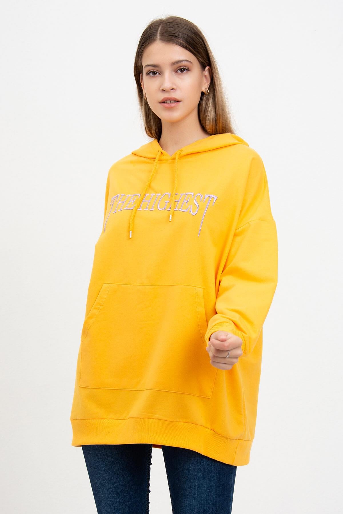 The Highest Baskılı Sweatshirt