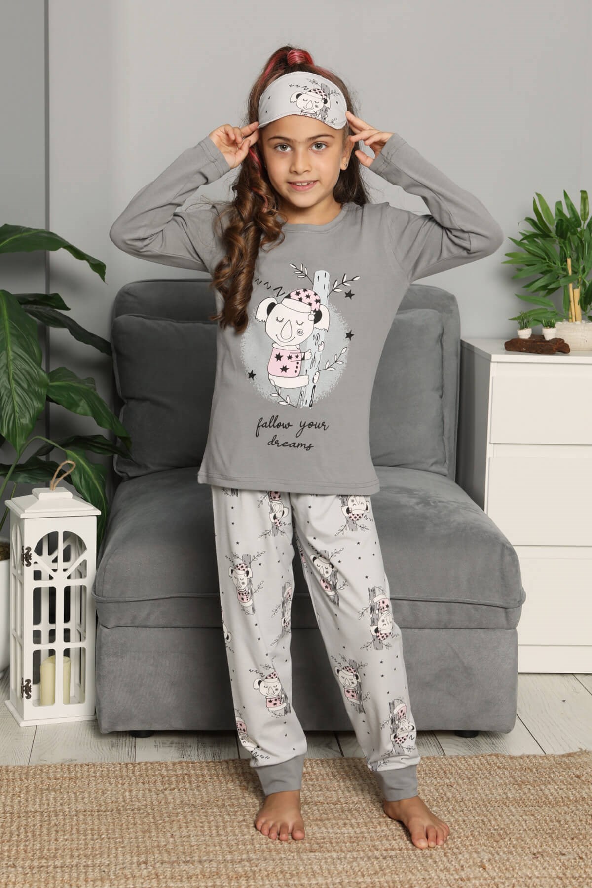 Uzun Kol Çocuk Pijama Takımı