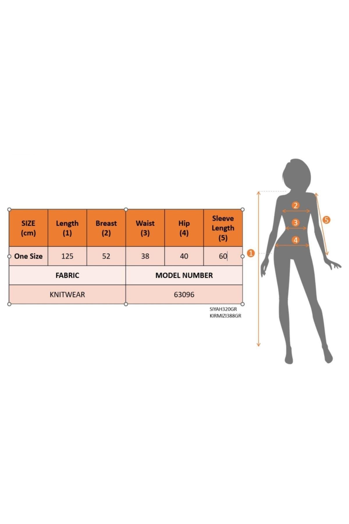 Uzun Kollu Balıkçı Yaka Arkadan Pencere Detaylı Elbise