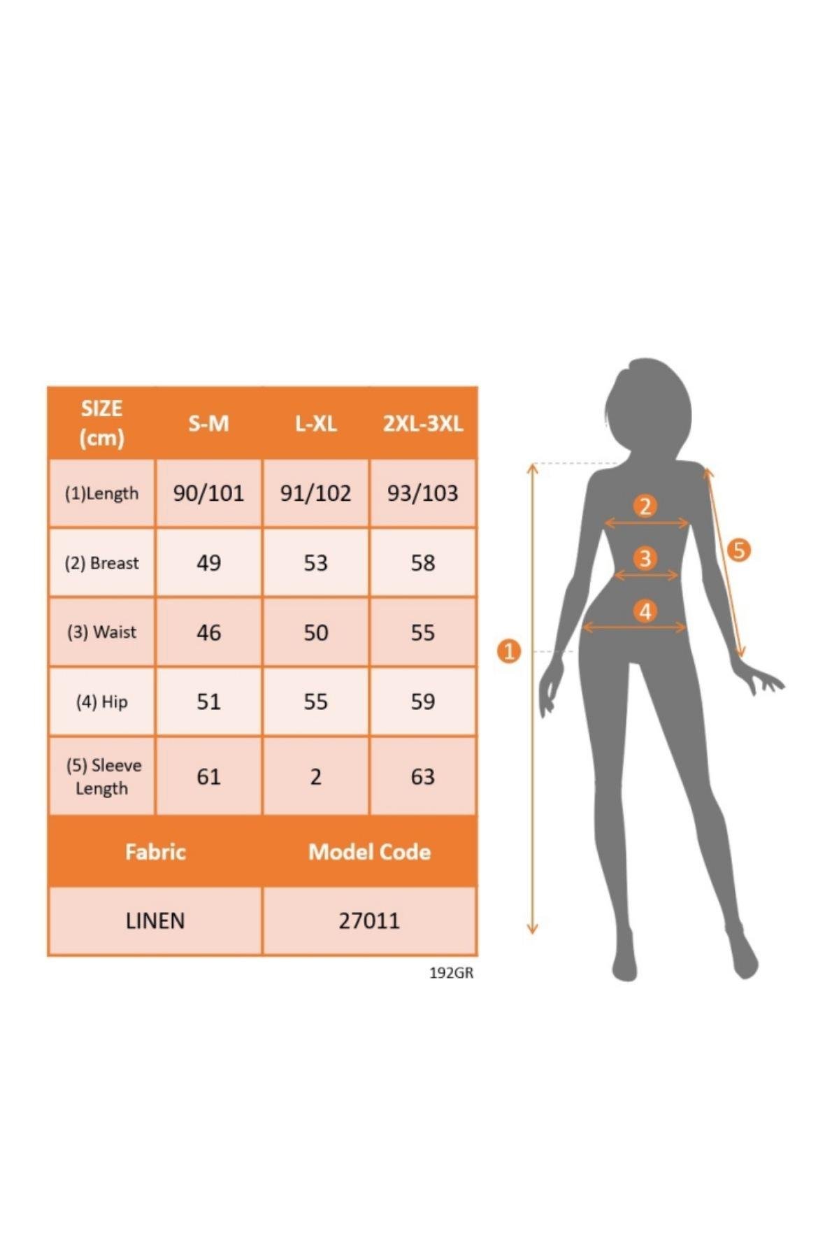 V Yakalı Desenli Uzun Kollu Elbise Bej