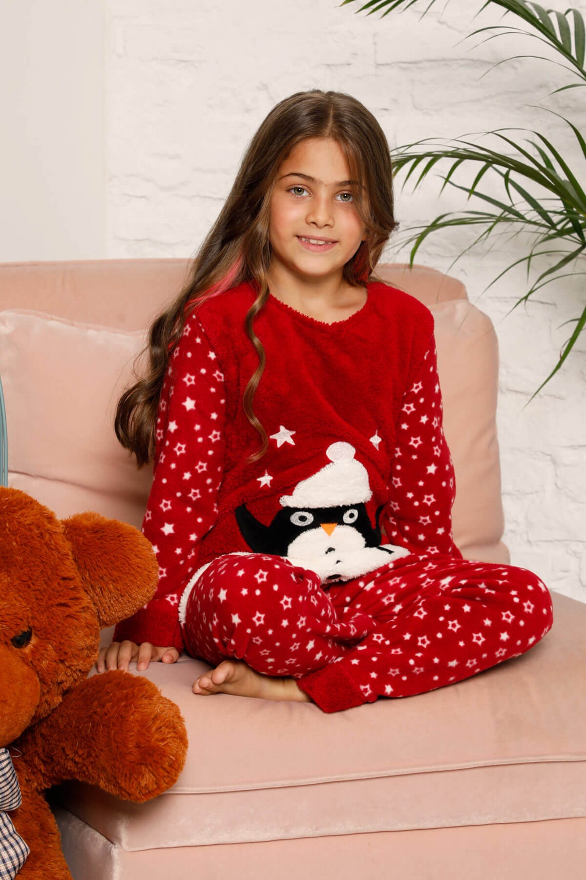 Welsoft Kışlık Kız Çocuk Pijama Takımı