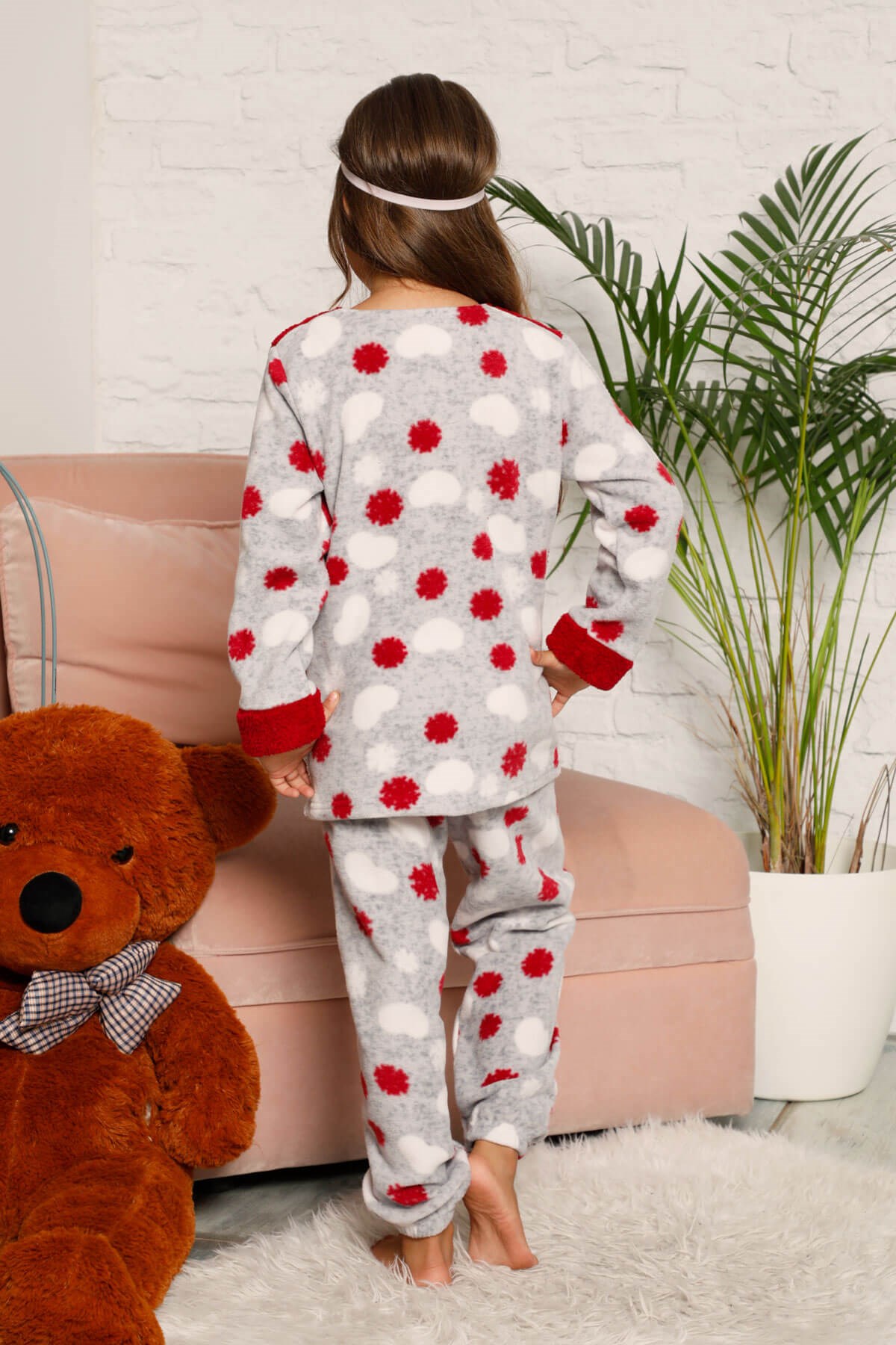 Welsoft Kışlık Kız Çocuk Pijama Takımı
