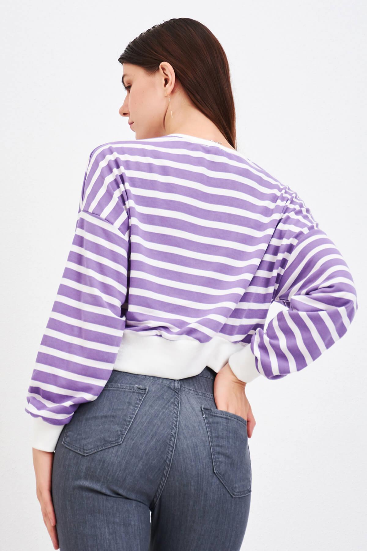Yarasa Kol Sweat Lila