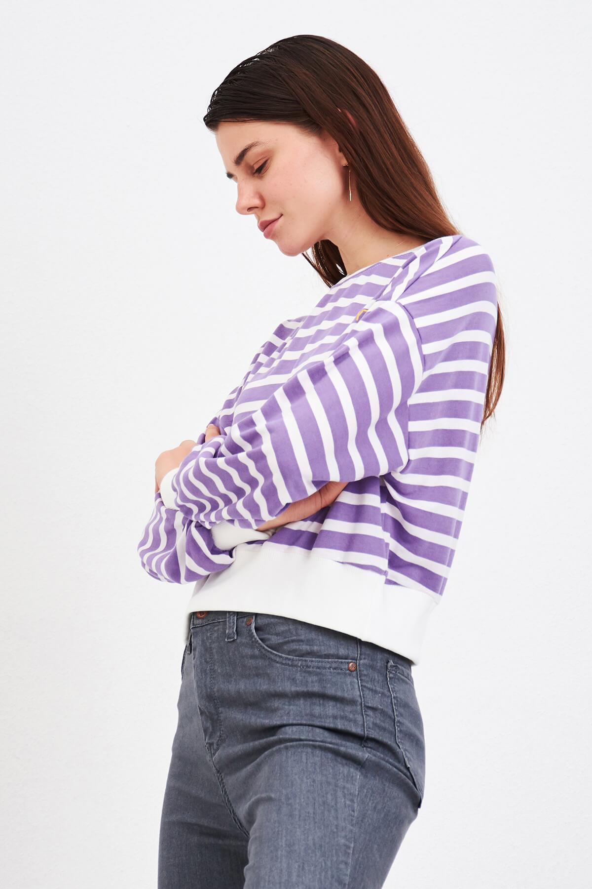 Yarasa Kol Sweat Lila